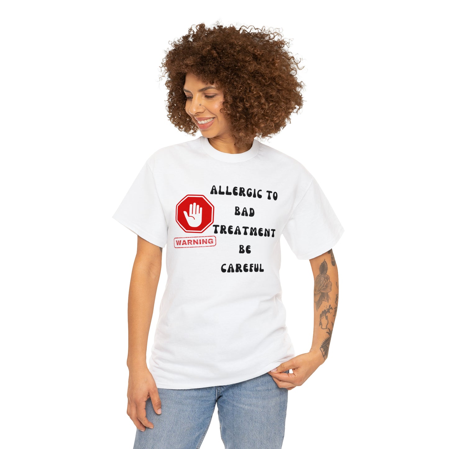 Warning, Unisex Heavy Cotton Tee