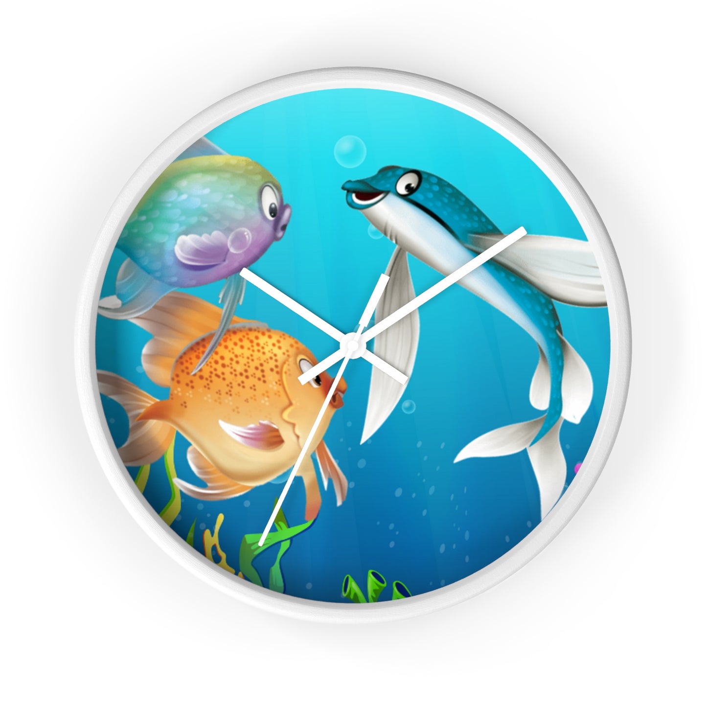 Finley The Flying Fish Wall Clock