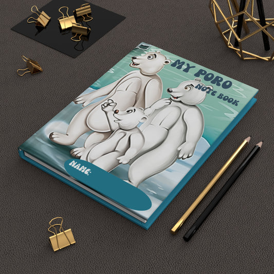 Poro the Polar Bear Hardcover Journal Matte