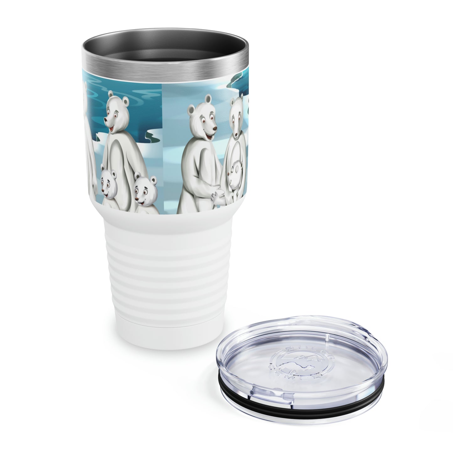 Poro The Polar Bear Ringneck Tumbler, 30oz