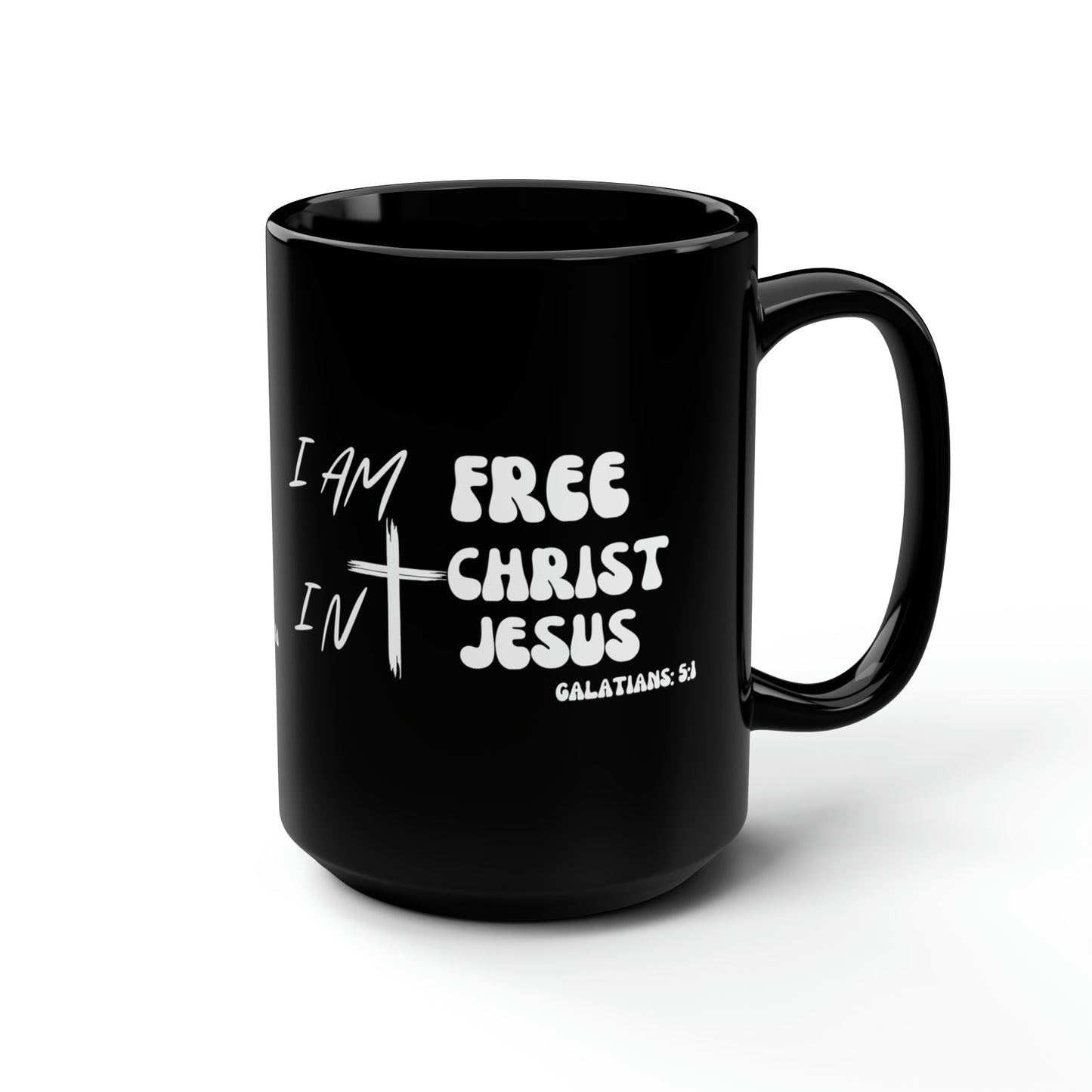 Christian Wear Black Mug, 15oz