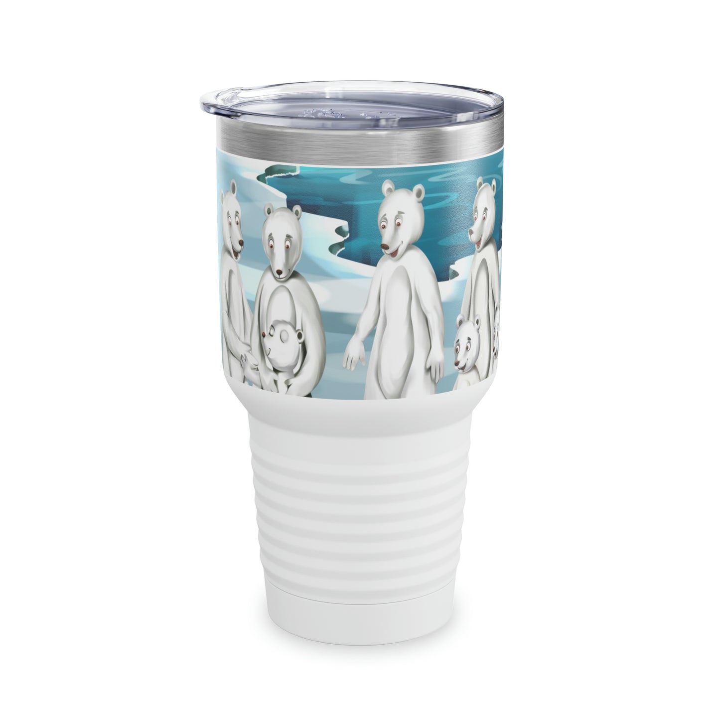 Poro The Polar Bear Ringneck Tumbler, 30oz