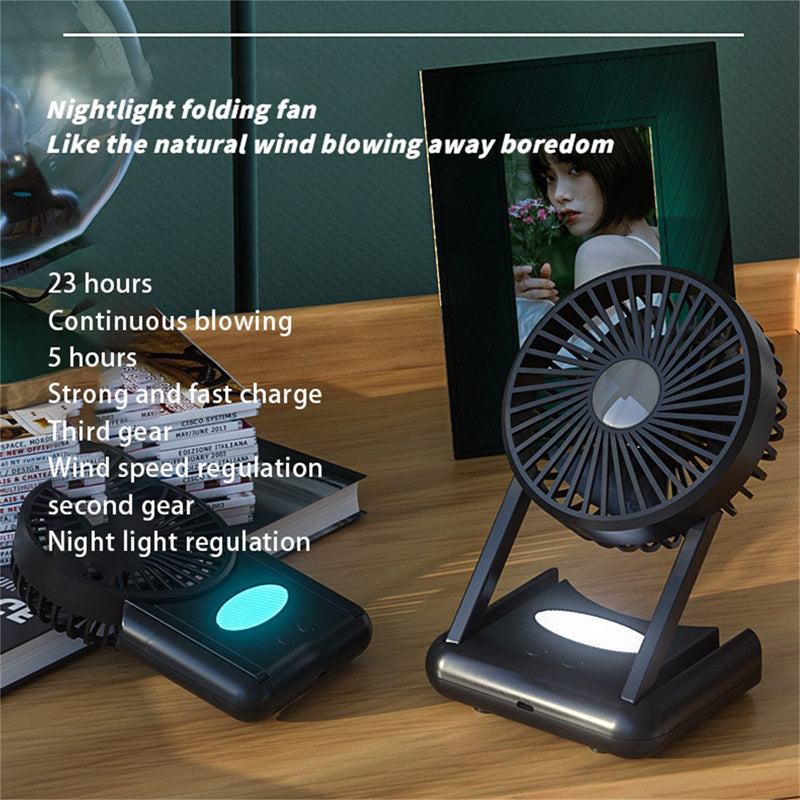 LED Night Light Fan