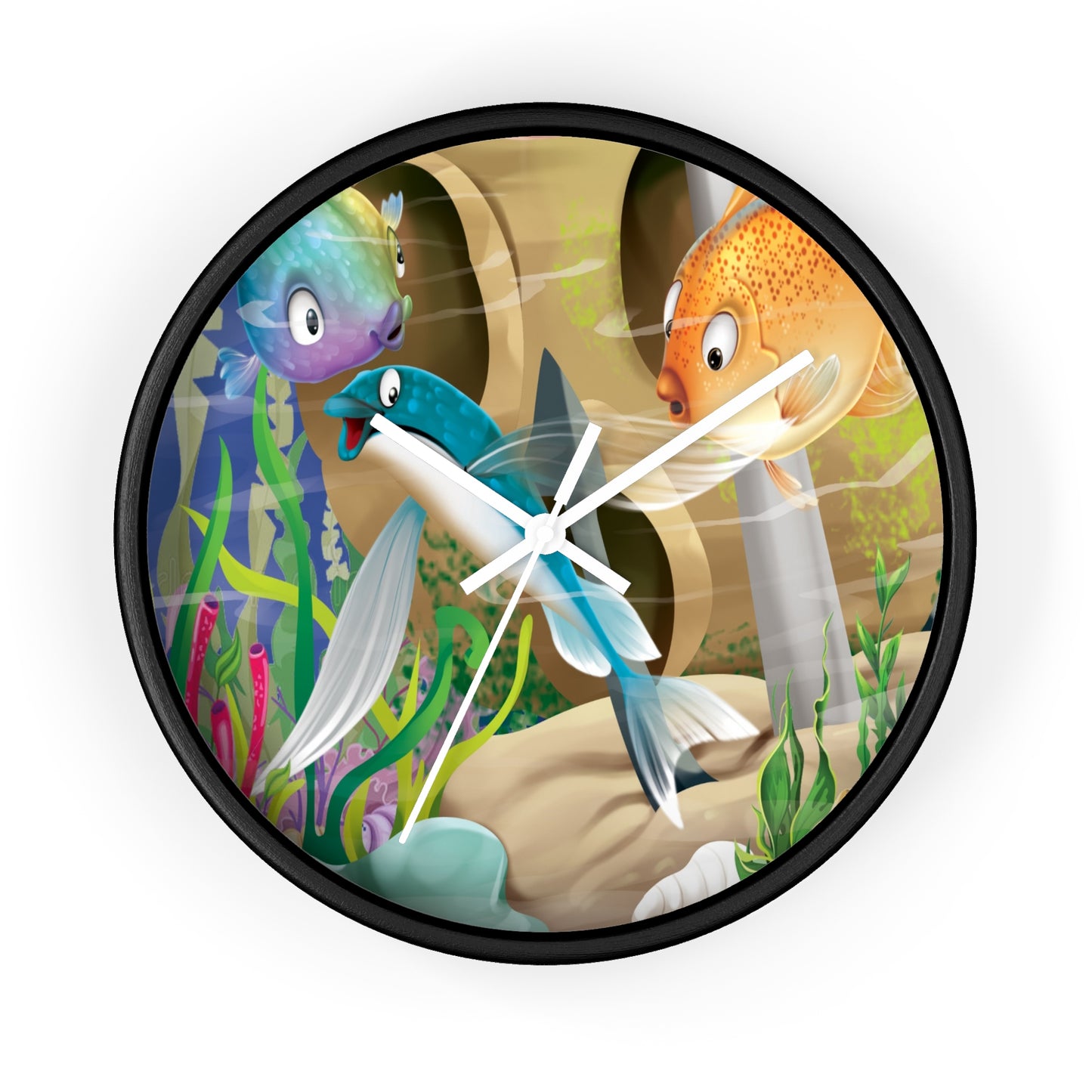 Finley The Flying Fish Wall Clock