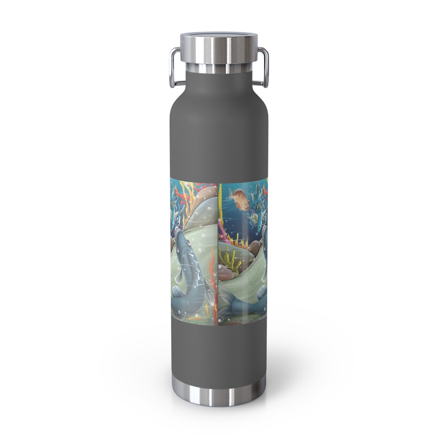 Finley the Flying Fish Copper Vacuum Insulated Bottle, 22oz