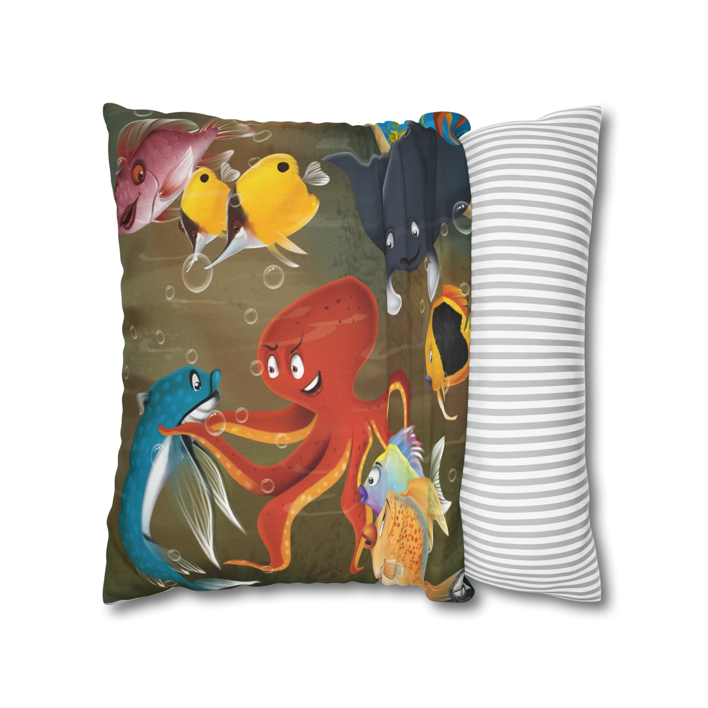 Finley The Flying Fish Spun Polyester Square Pillow Case