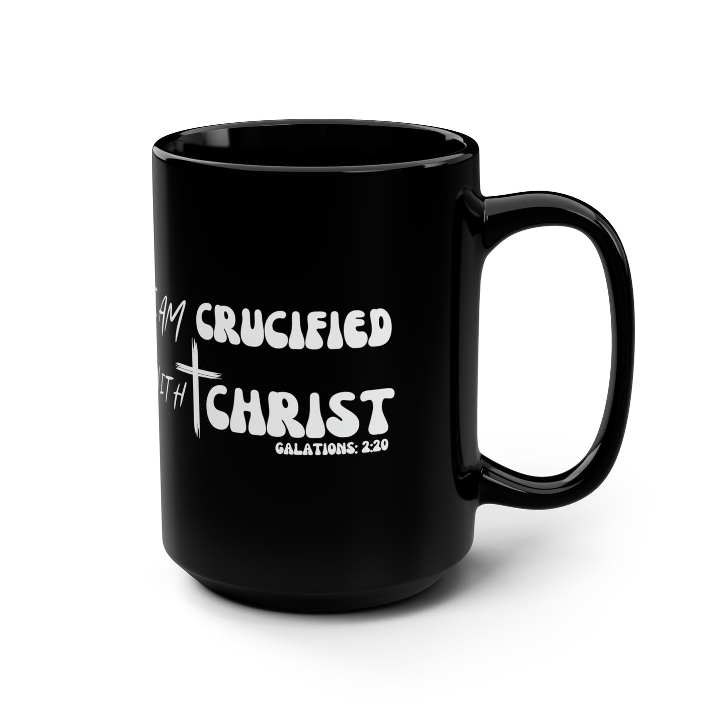 Christian Wear Black Mug, 15oz