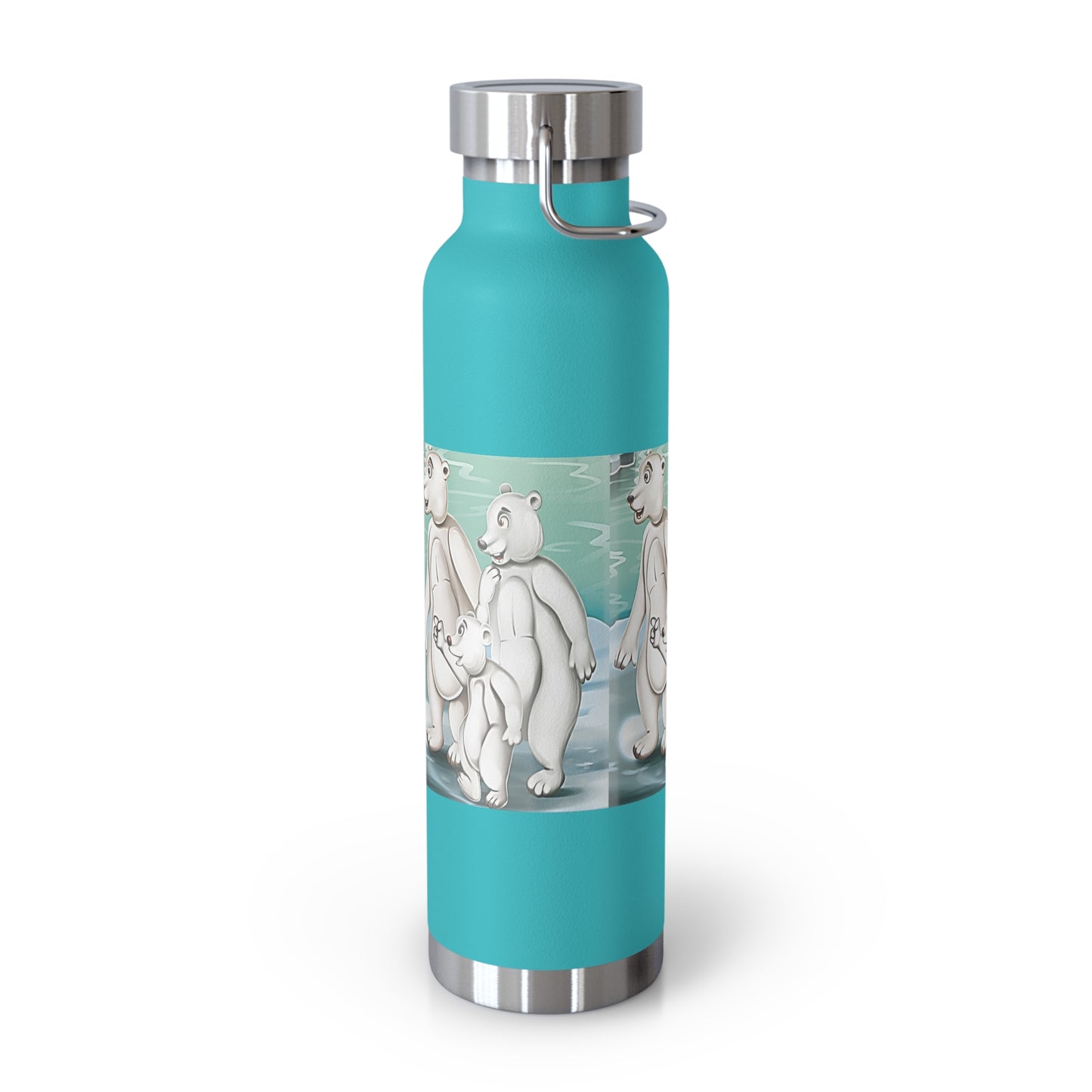 Poro the Polar Bear Copper Vacuum Insulated Bottle, 22oz