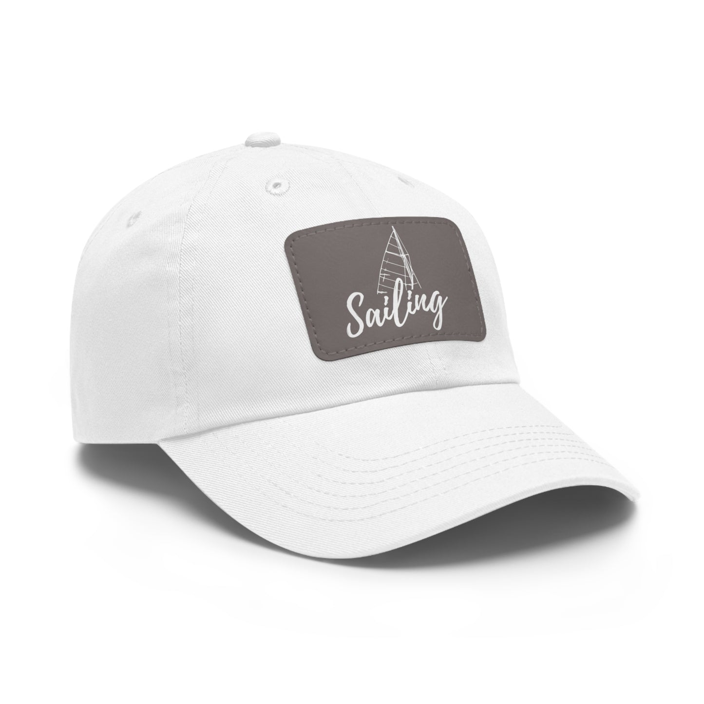 Sailing Dad Hat with Leather Patch (Rectangle)