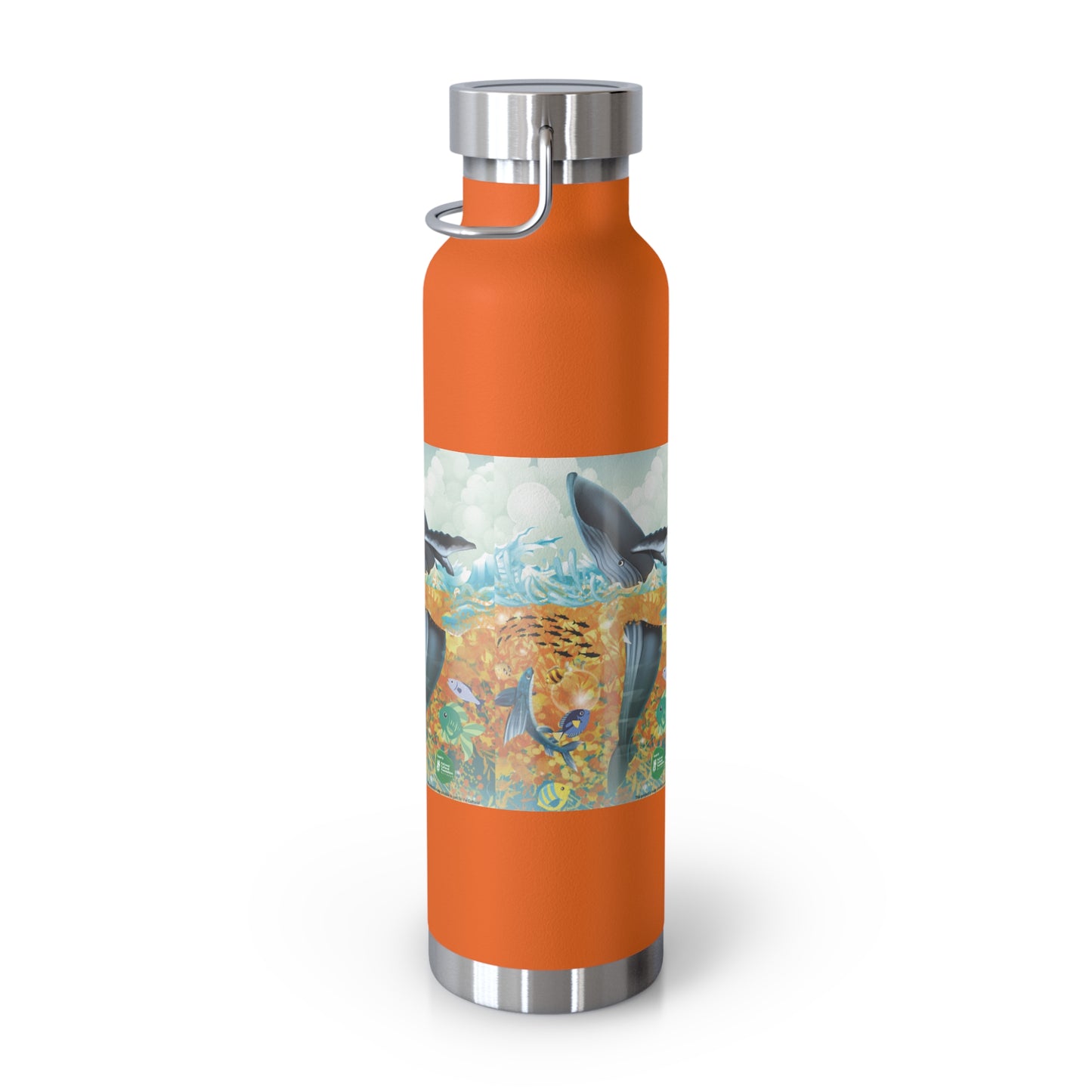 Finley the Flying Fish Copper Vacuum Insulated Bottle, 22oz