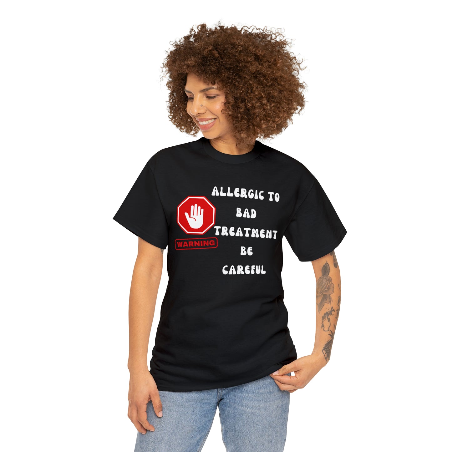 Warning, Unisex Heavy Cotton Tee