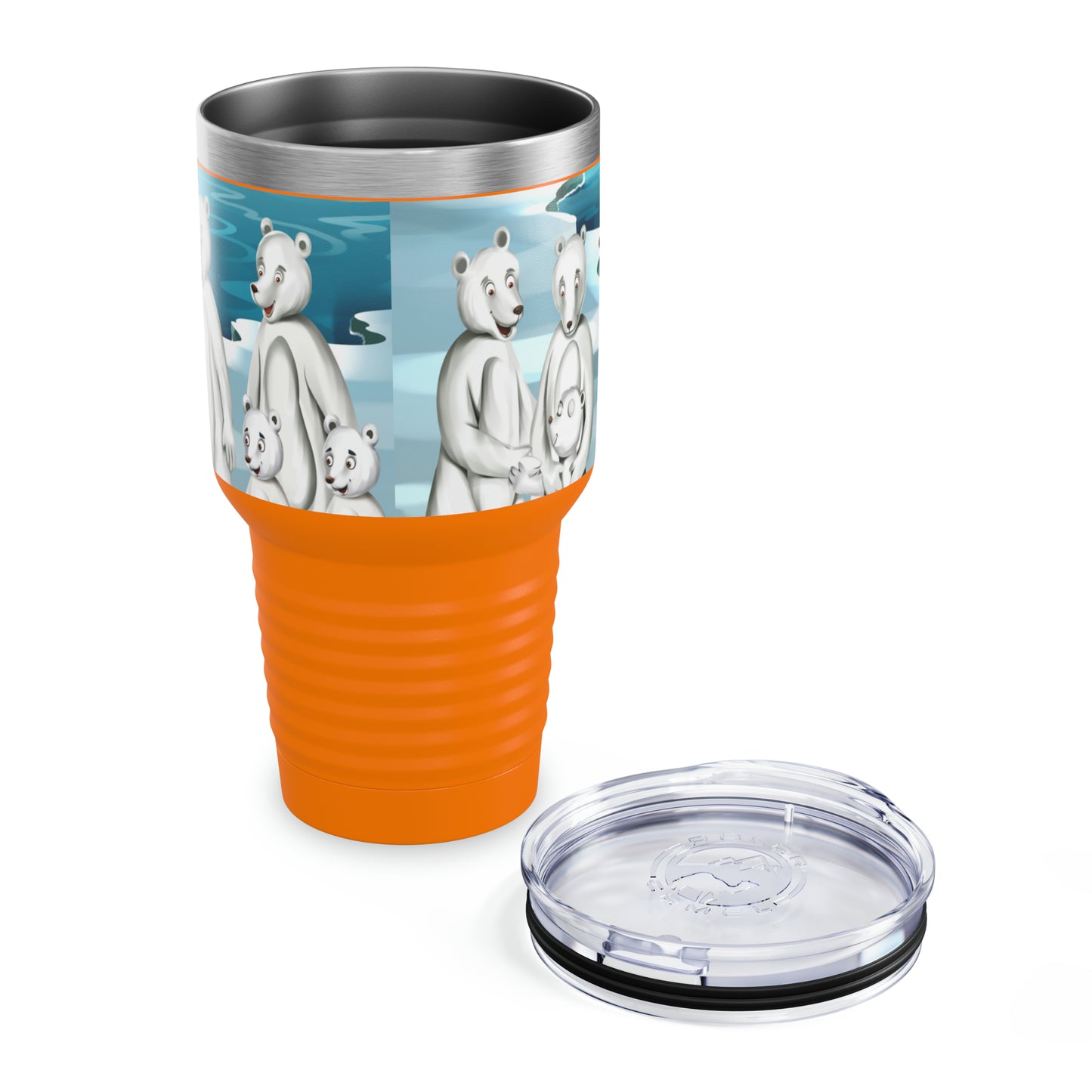 Poro The Polar Bear Ringneck Tumbler, 30oz