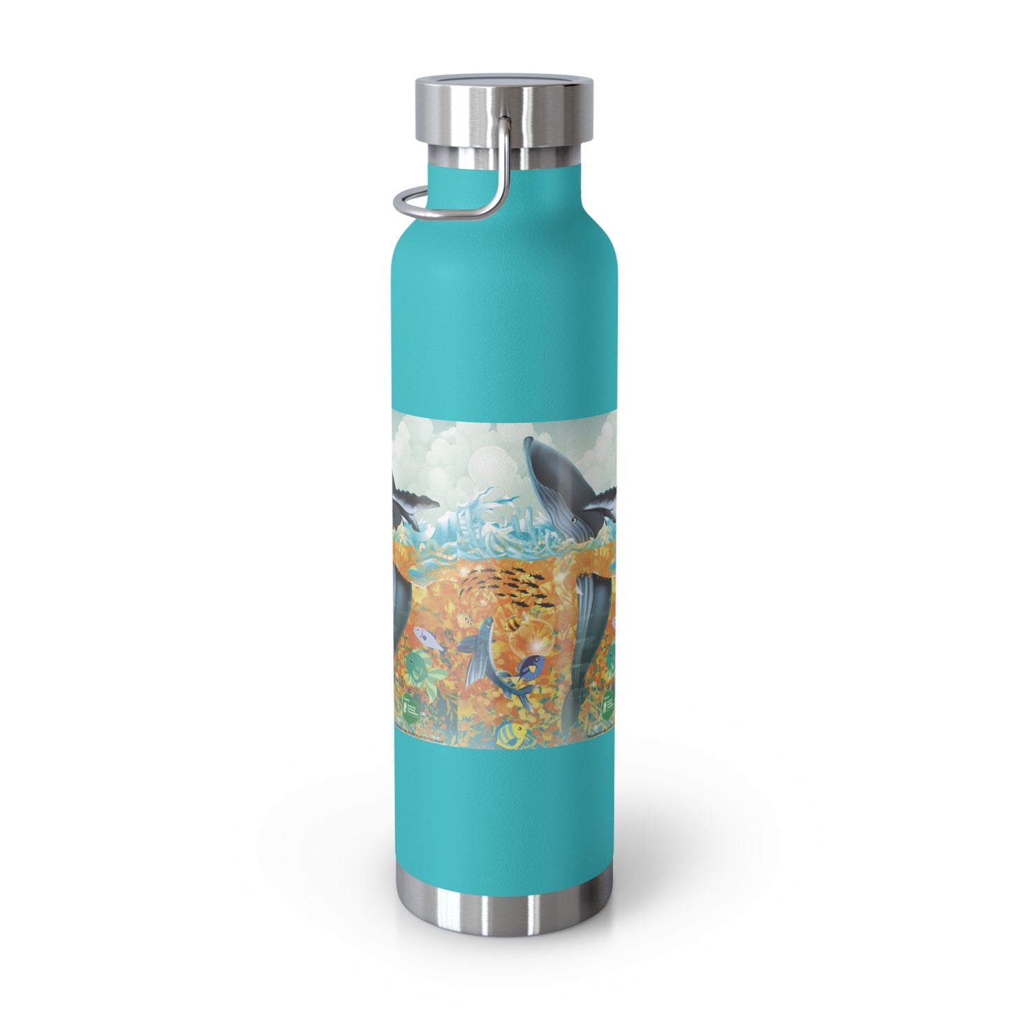 Finley the Flying Fish Copper Vacuum Insulated Bottle, 22oz