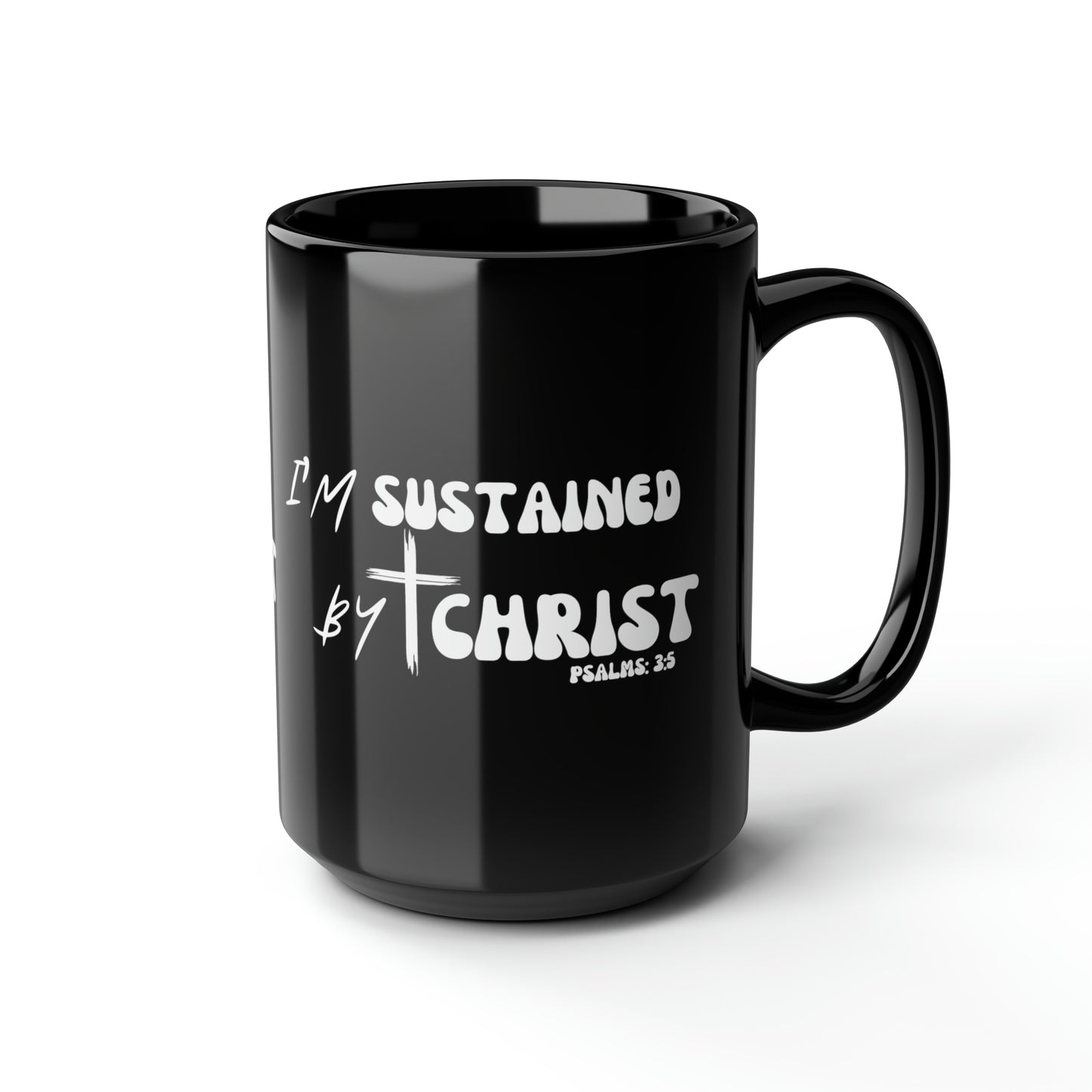 Christian Wear Black Mug, 15oz