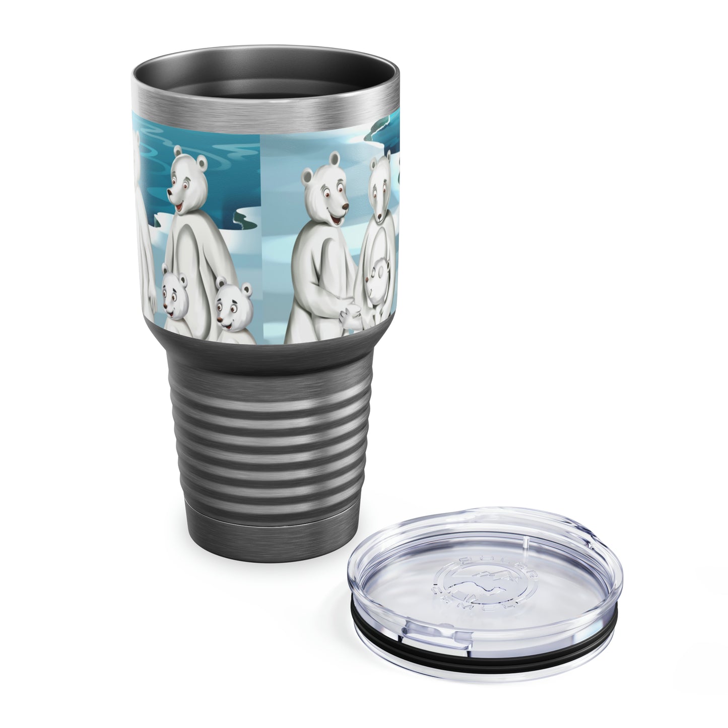 Poro The Polar Bear Ringneck Tumbler, 30oz