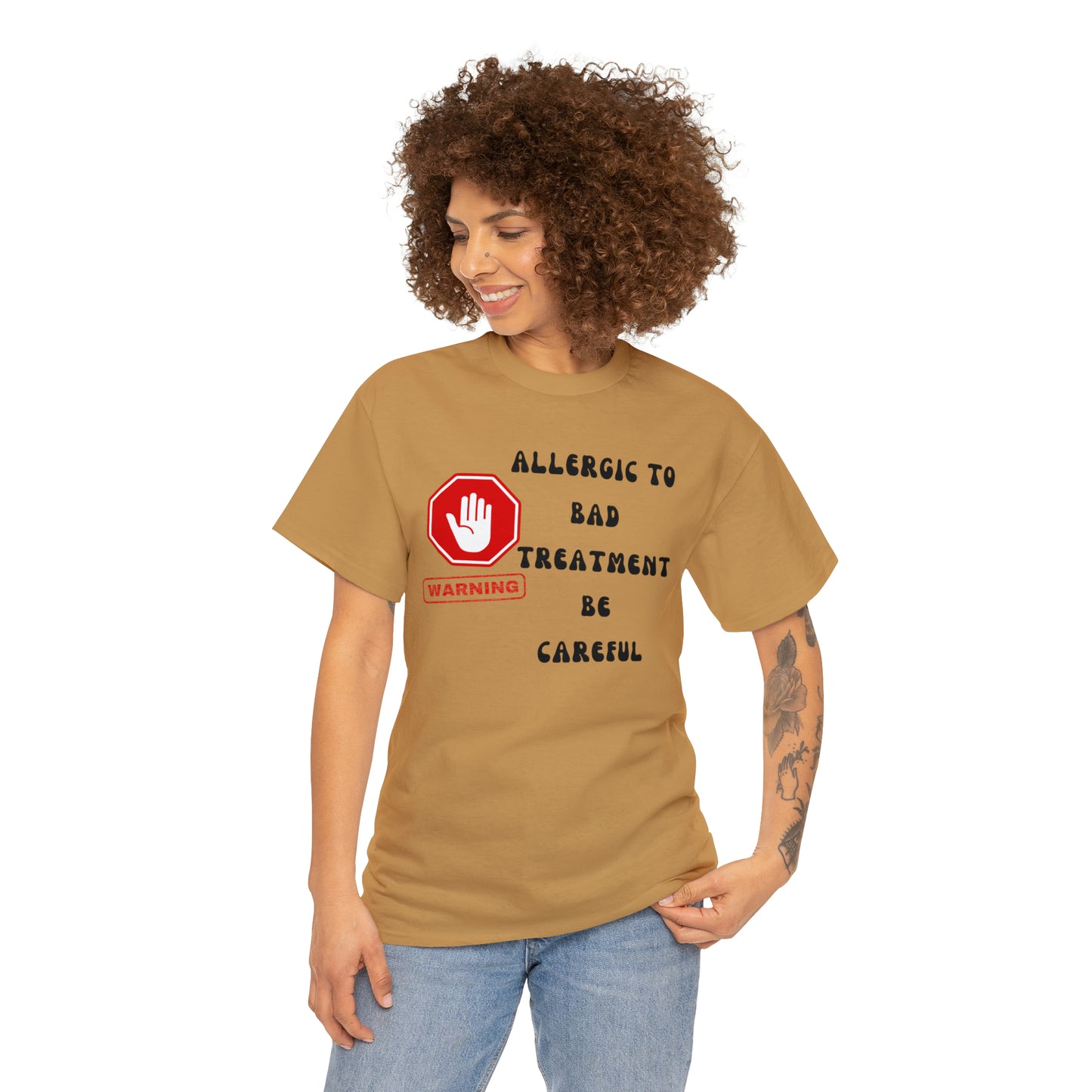 Warning, Unisex Heavy Cotton Tee