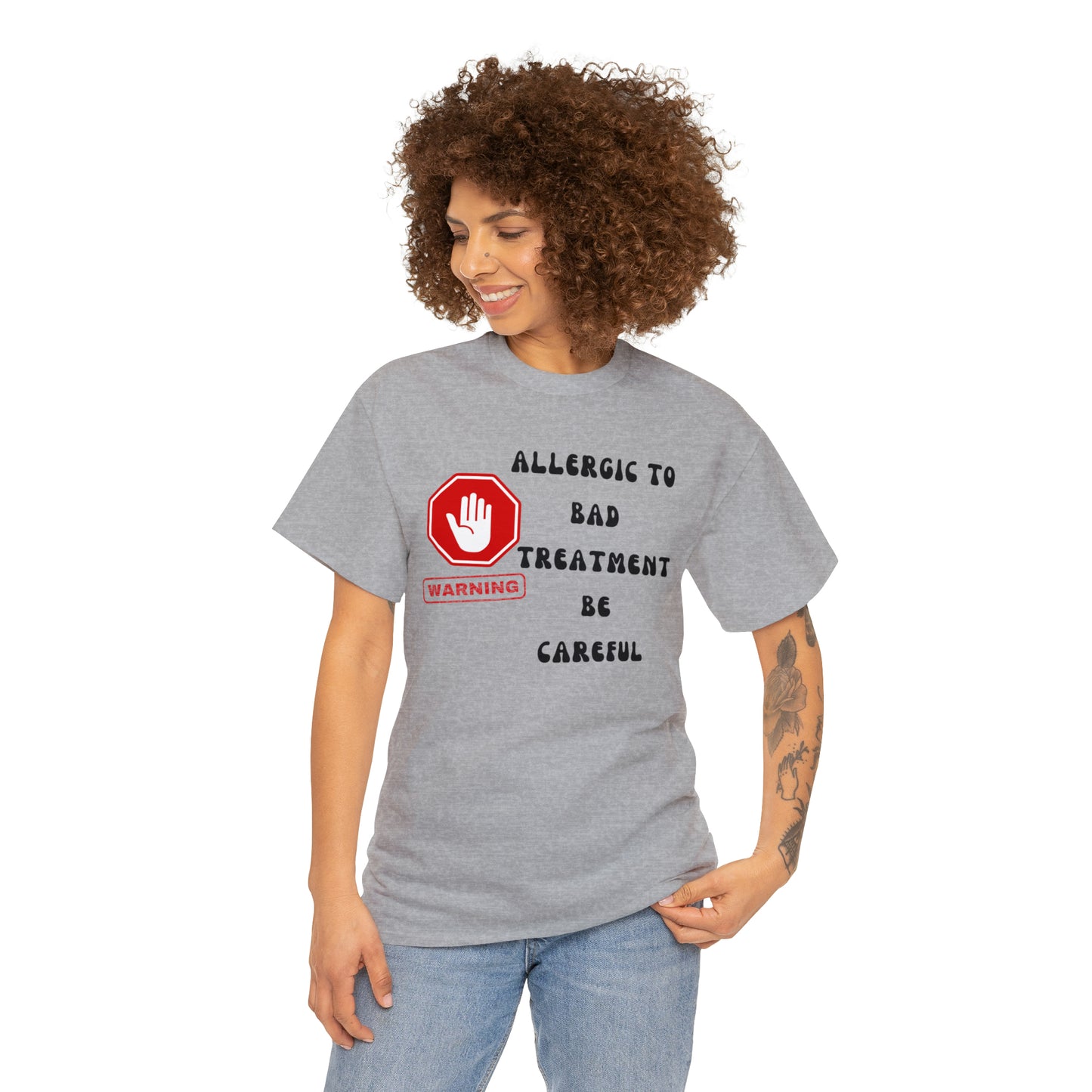 Warning, Unisex Heavy Cotton Tee