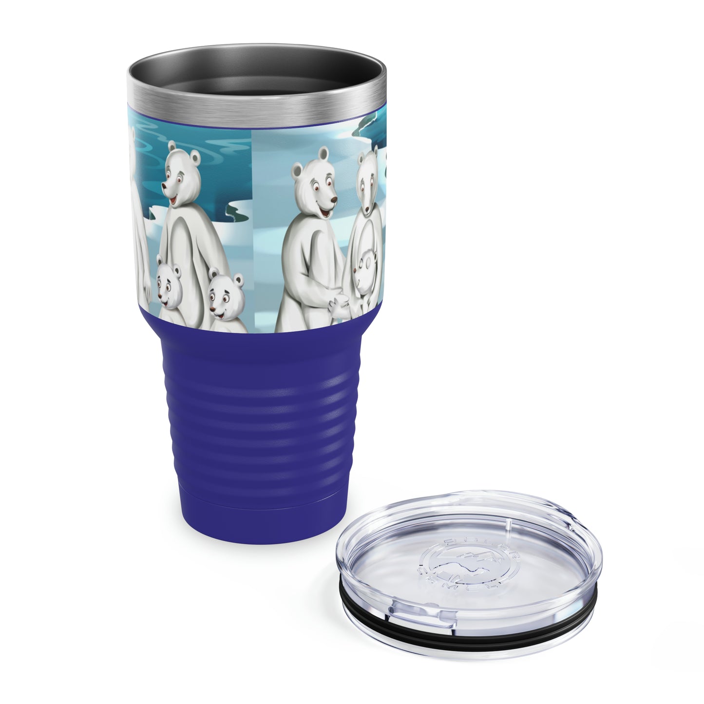 Poro The Polar Bear Ringneck Tumbler, 30oz