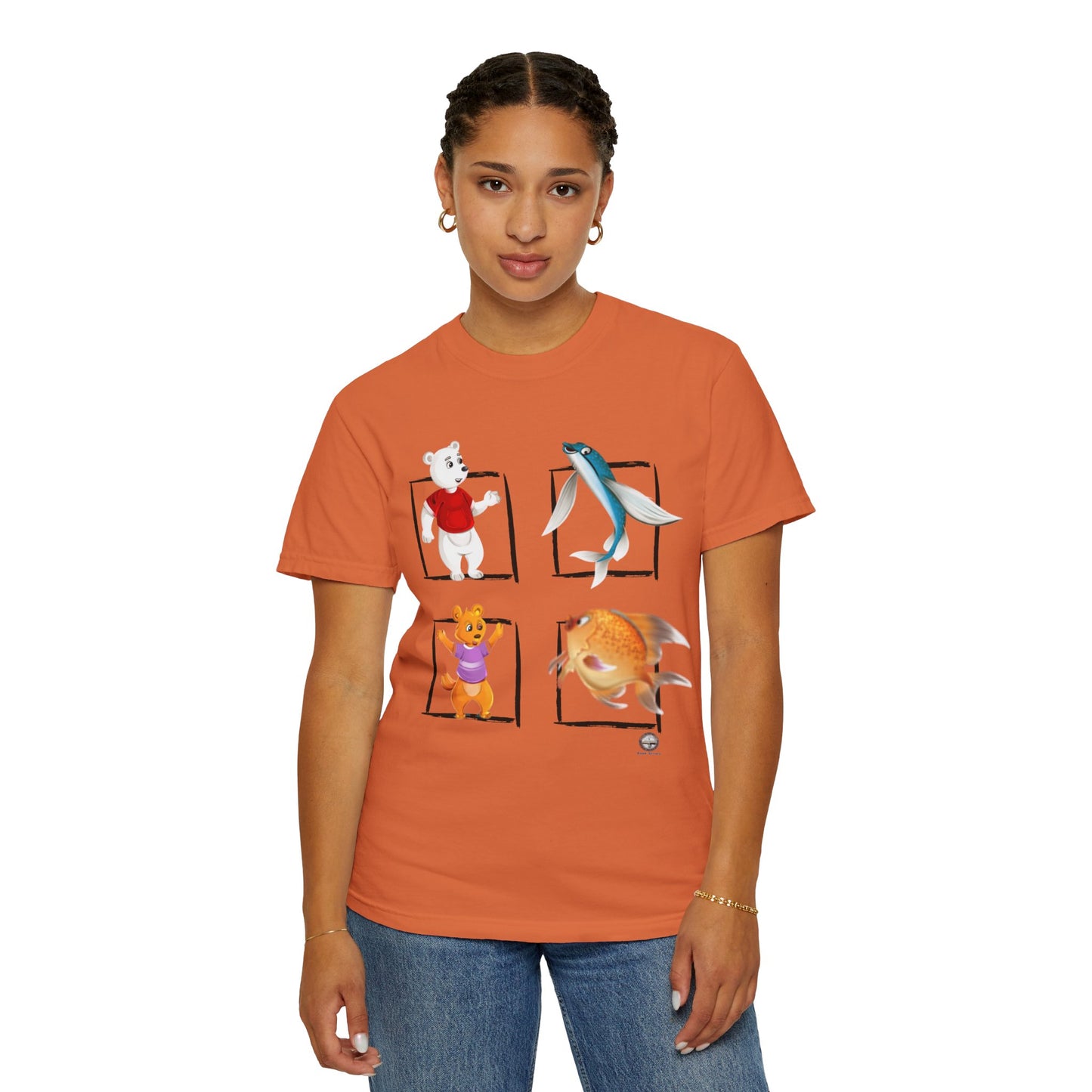 Whimsical Cartoon T-Shirt, Fun Graphic Tee for Kids, Animal Lovers Apparel, Perfect Gift for Birthdays and Celebrations