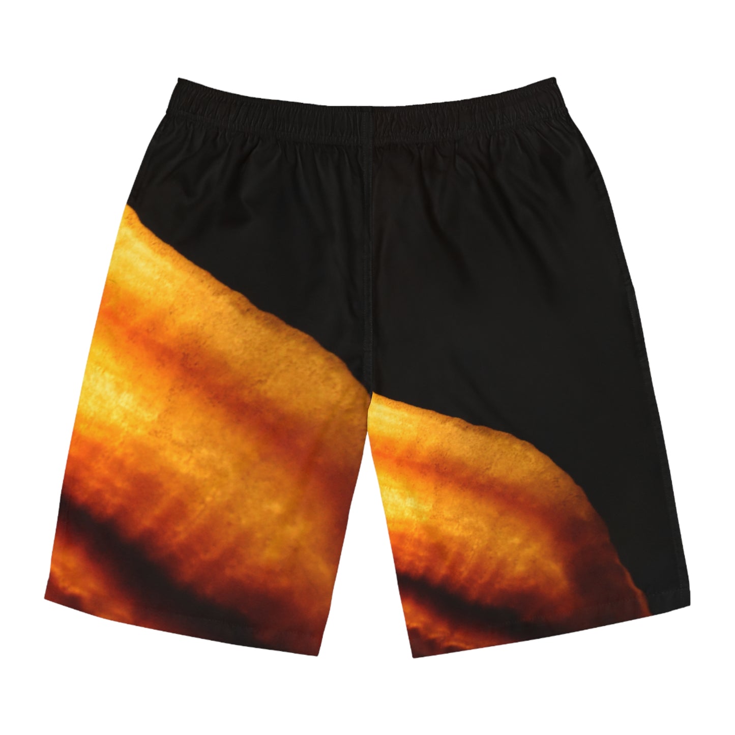 Exotic Print Men's Elastic Beach Shorts (AOP)