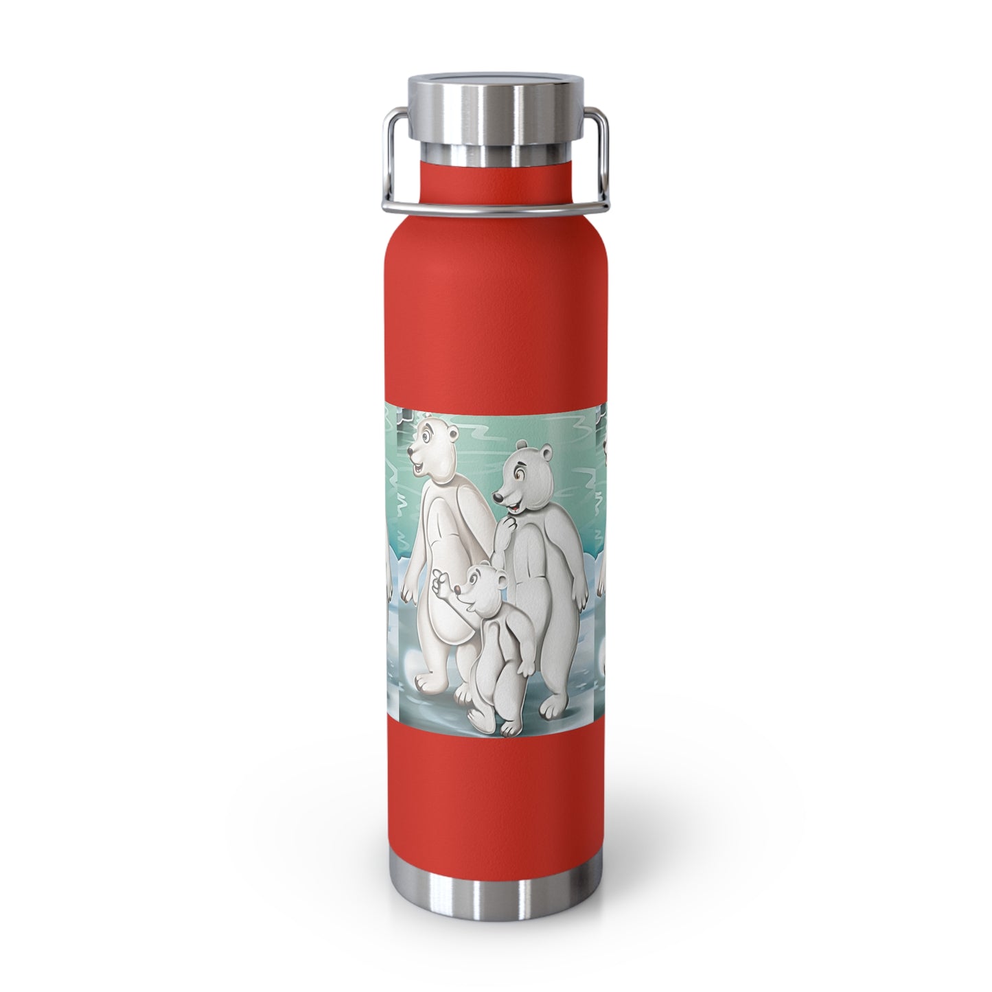 Poro the Polar Bear Copper Vacuum Insulated Bottle, 22oz