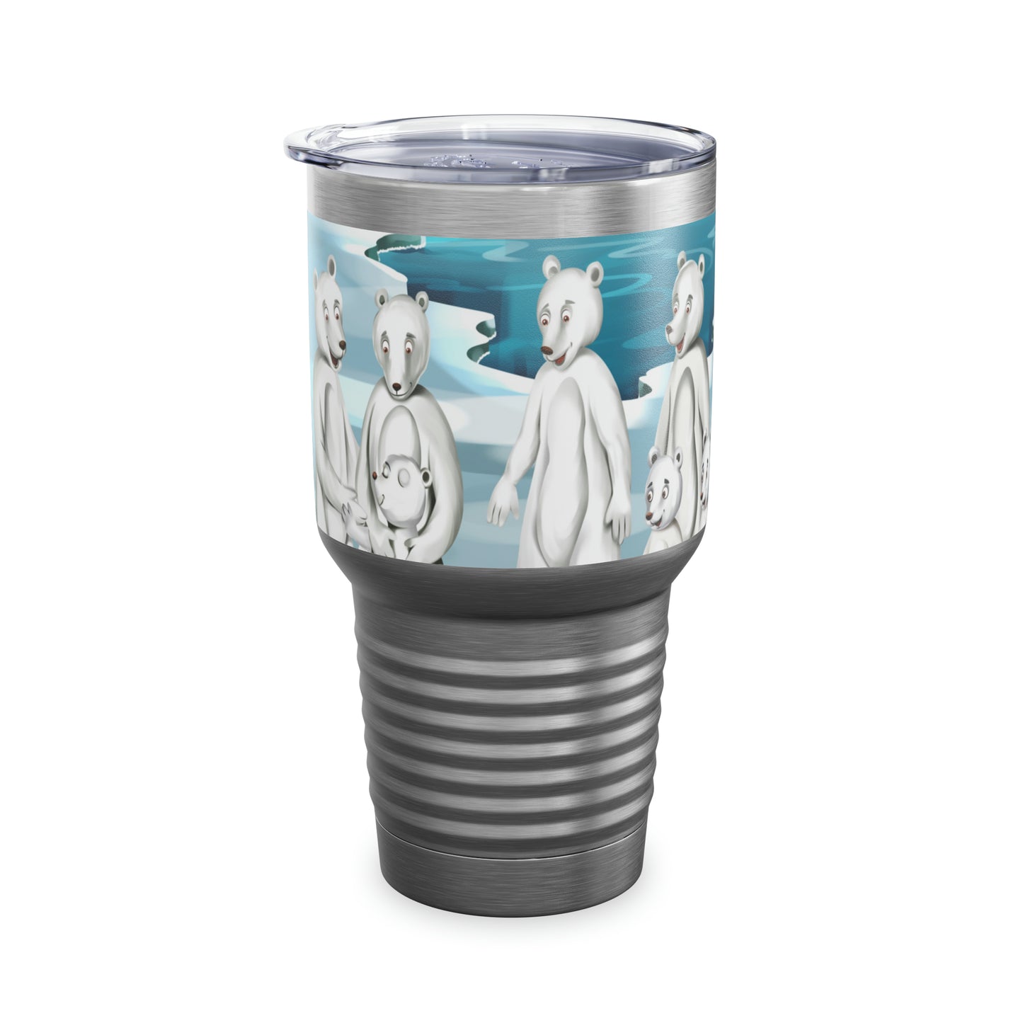 Poro The Polar Bear Ringneck Tumbler, 30oz