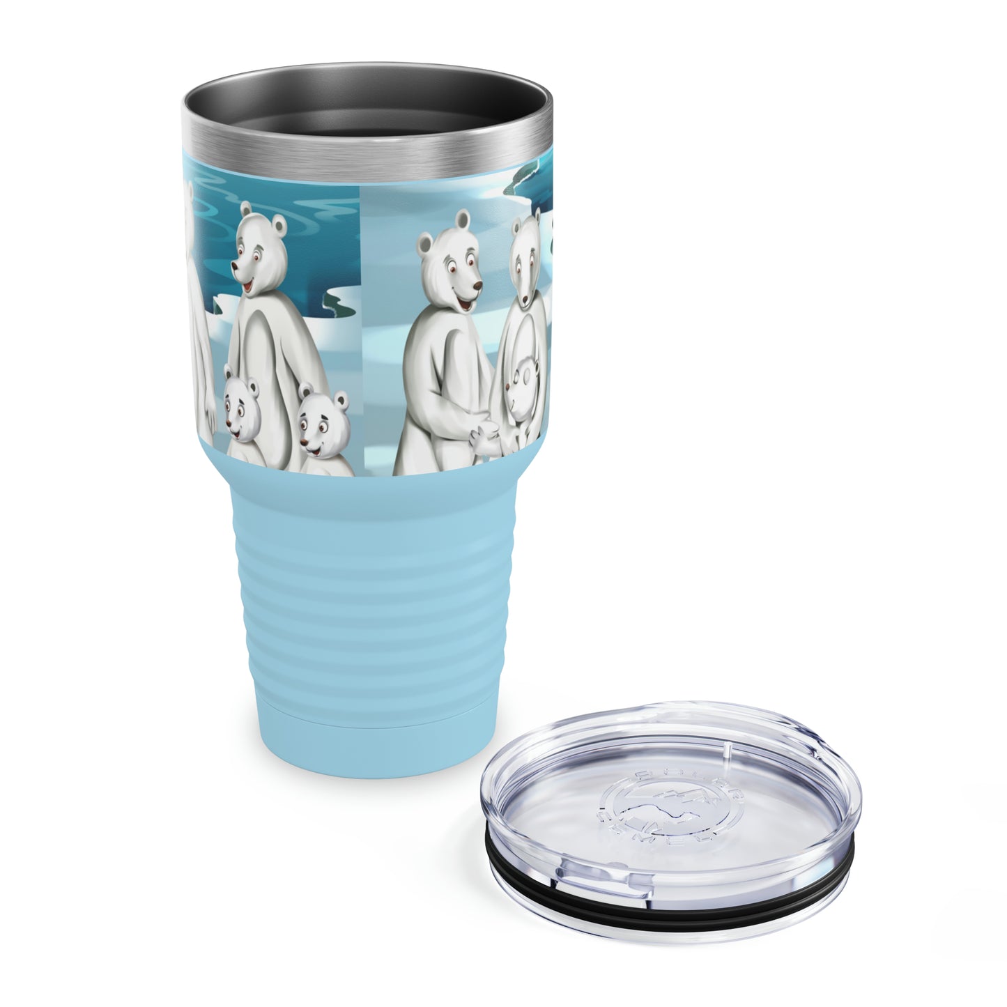 Poro The Polar Bear Ringneck Tumbler, 30oz