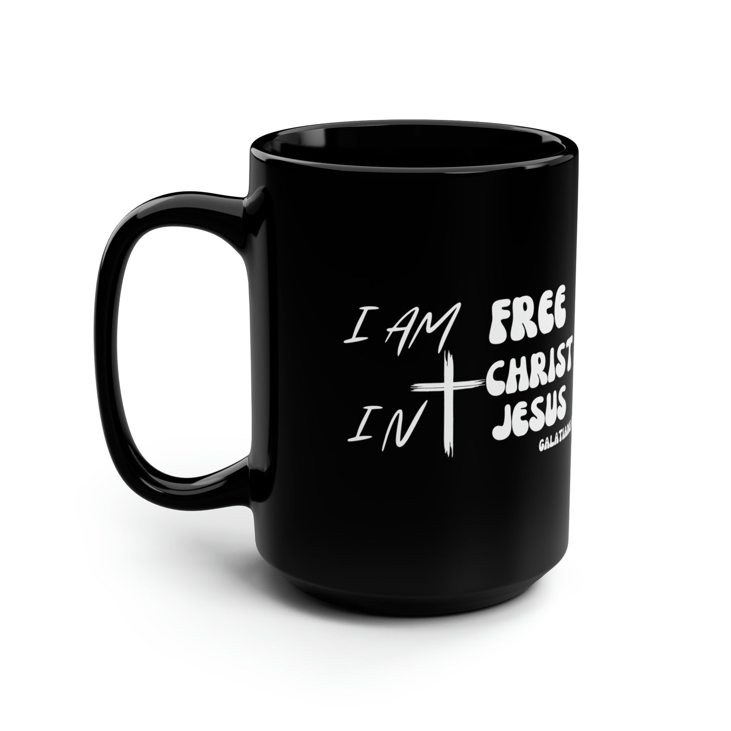 Christian Wear Black Mug, 15oz