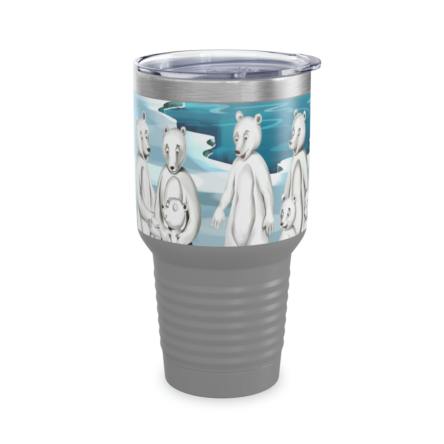 Poro The Polar Bear Ringneck Tumbler, 30oz