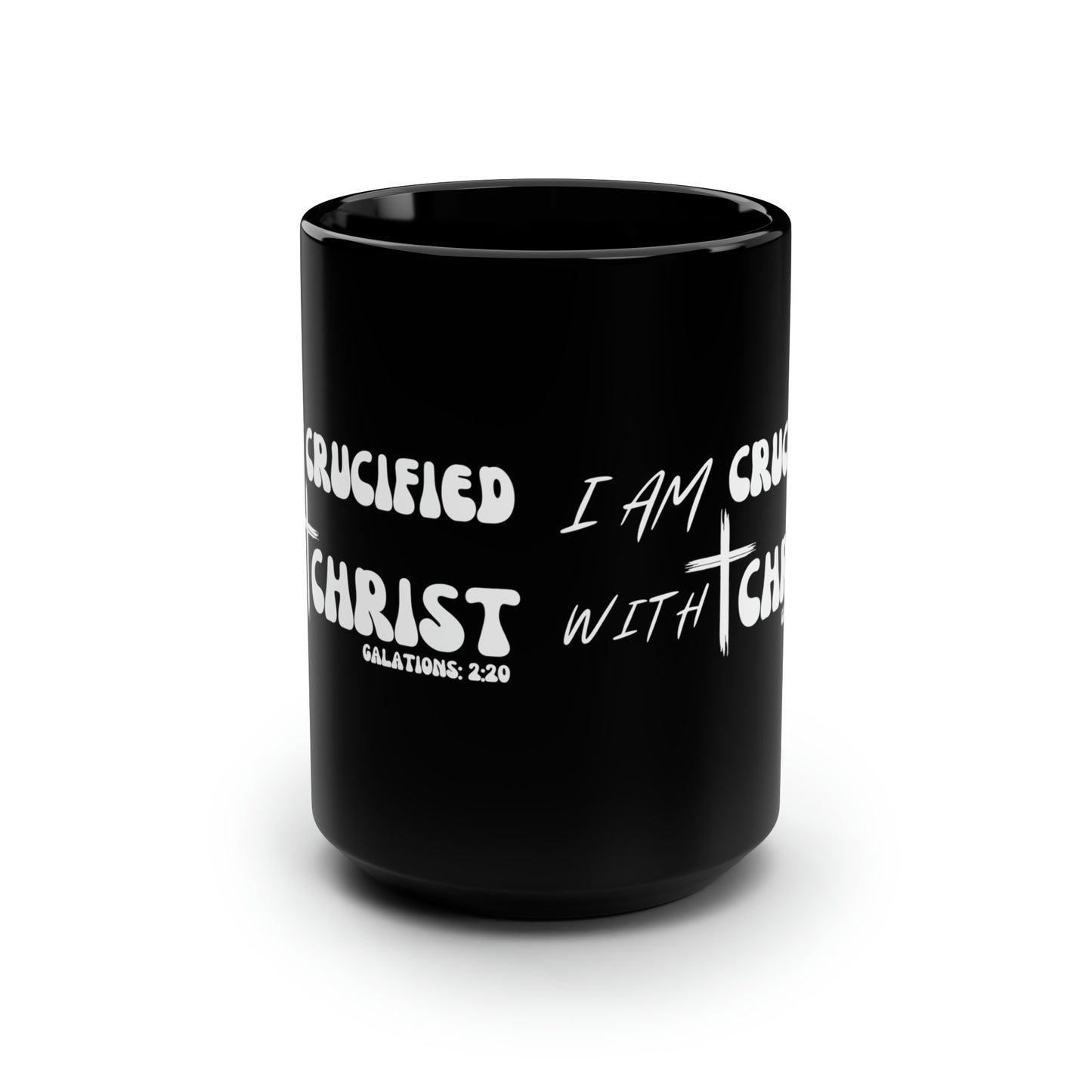 Christian Wear Black Mug, 15oz