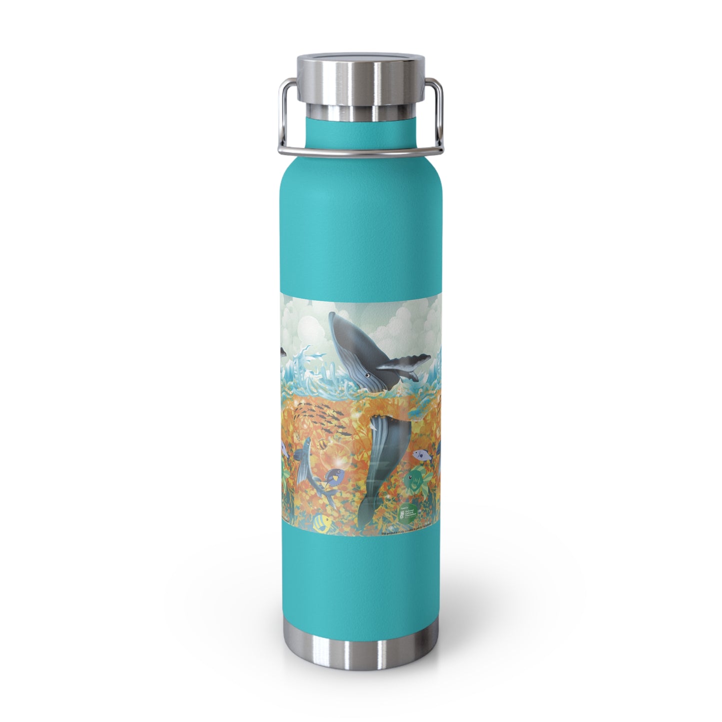 Finley the Flying Fish Copper Vacuum Insulated Bottle, 22oz