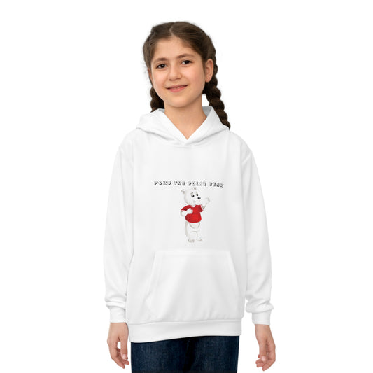 Poro the Polar Bear Children's Hoodie (AOP)