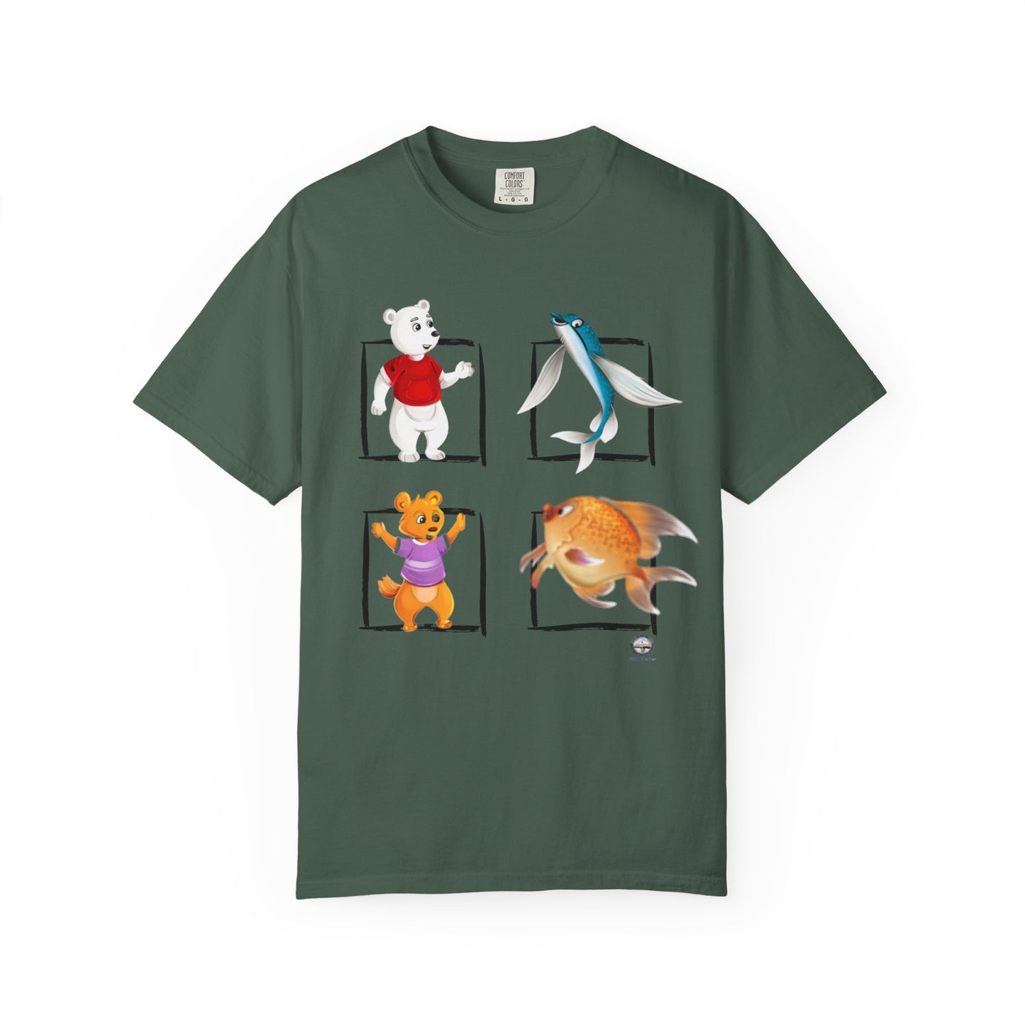 Whimsical Cartoon T-Shirt, Fun Graphic Tee for Kids, Animal Lovers Apparel, Perfect Gift for Birthdays and Celebrations