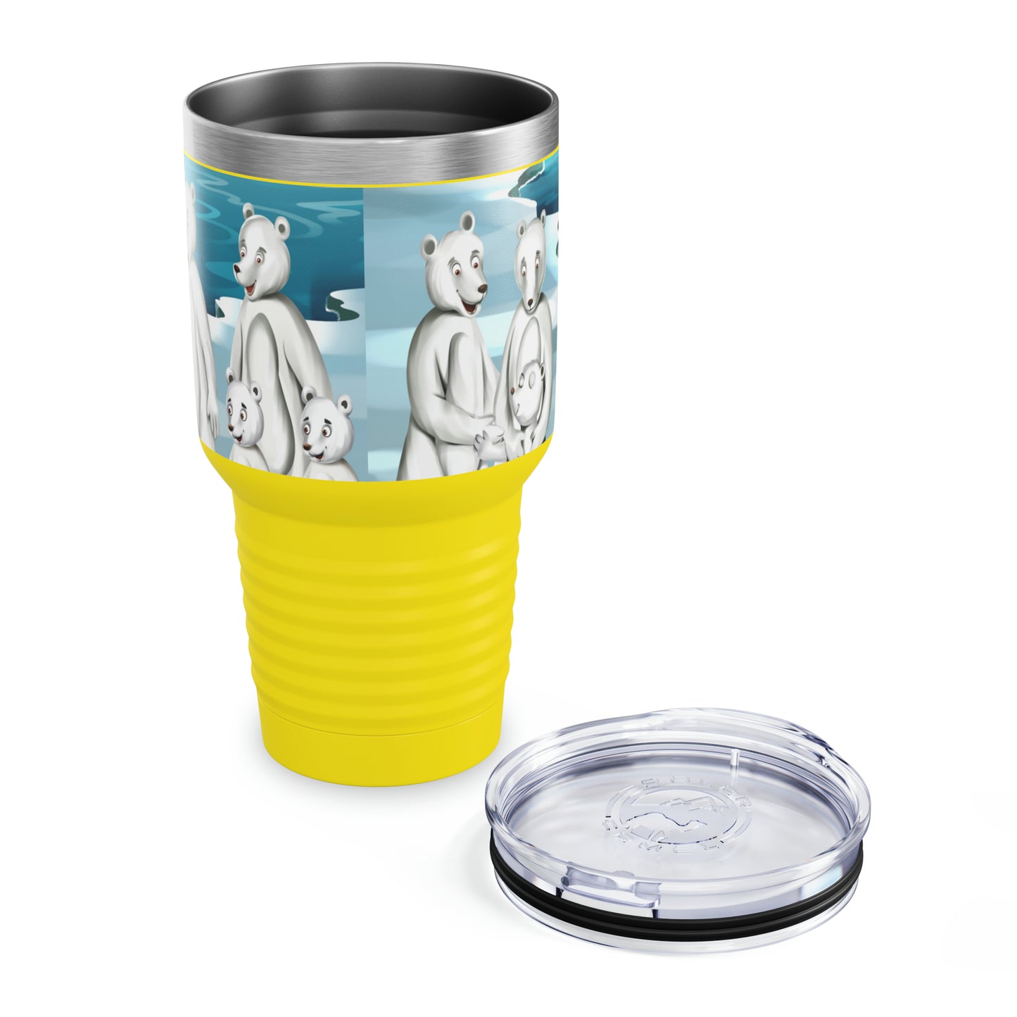 Poro The Polar Bear Ringneck Tumbler, 30oz