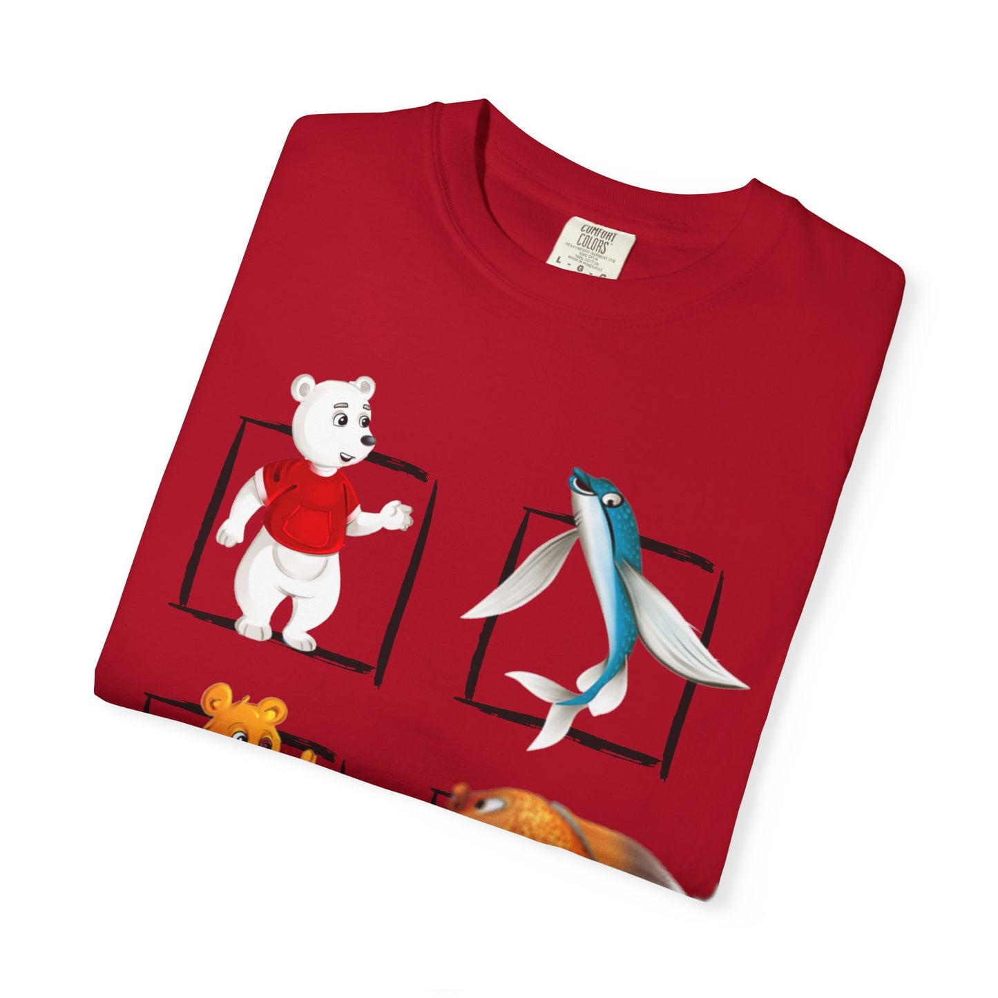Whimsical Cartoon T-Shirt, Fun Graphic Tee for Kids, Animal Lovers Apparel, Perfect Gift for Birthdays and Celebrations