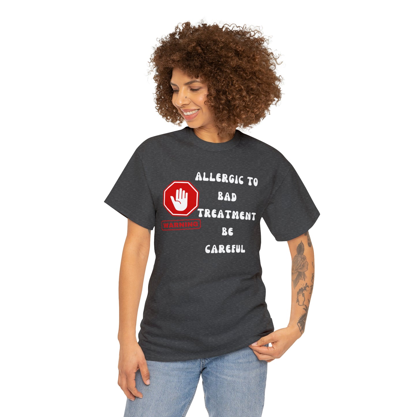 Warning, Unisex Heavy Cotton Tee