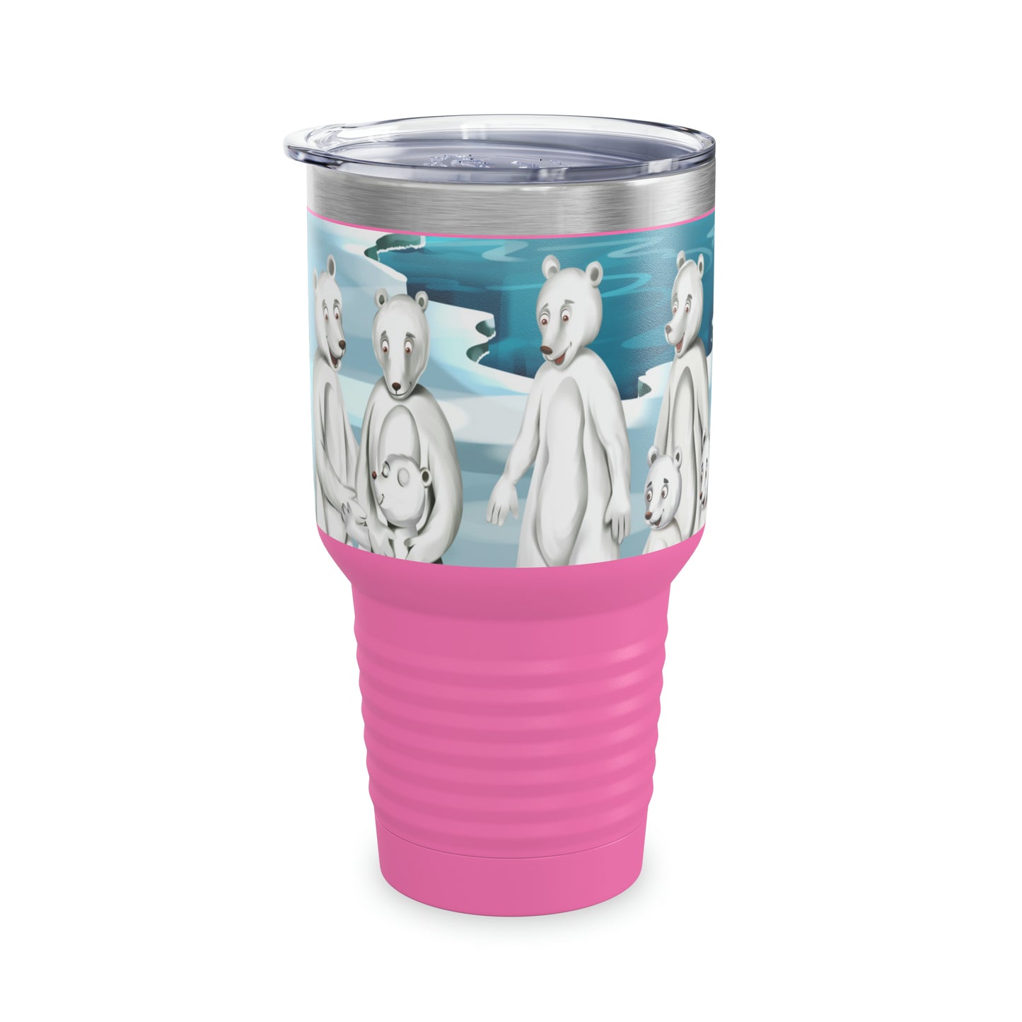 Poro The Polar Bear Ringneck Tumbler, 30oz