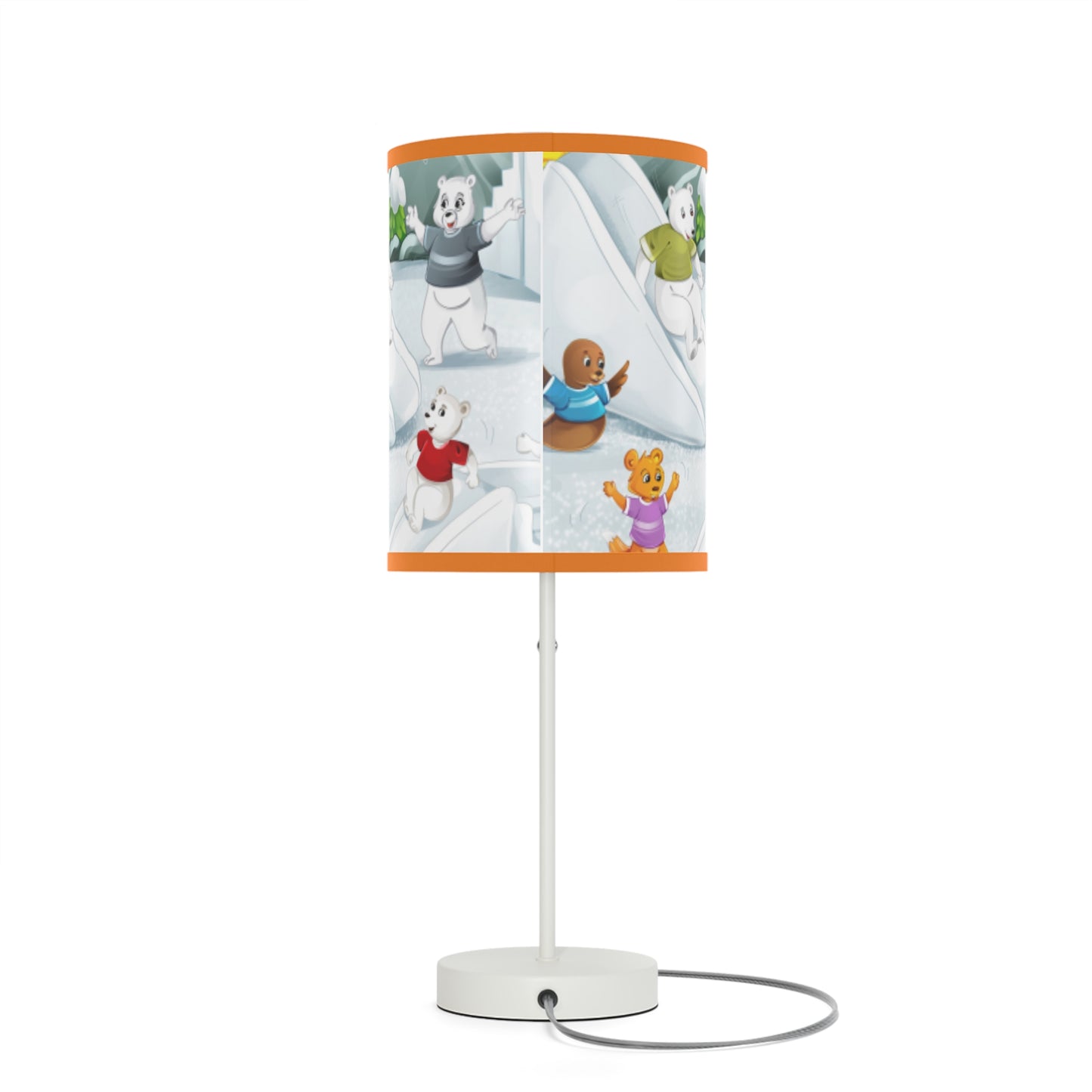 Poro the Polar Bear Lamp on a Stand