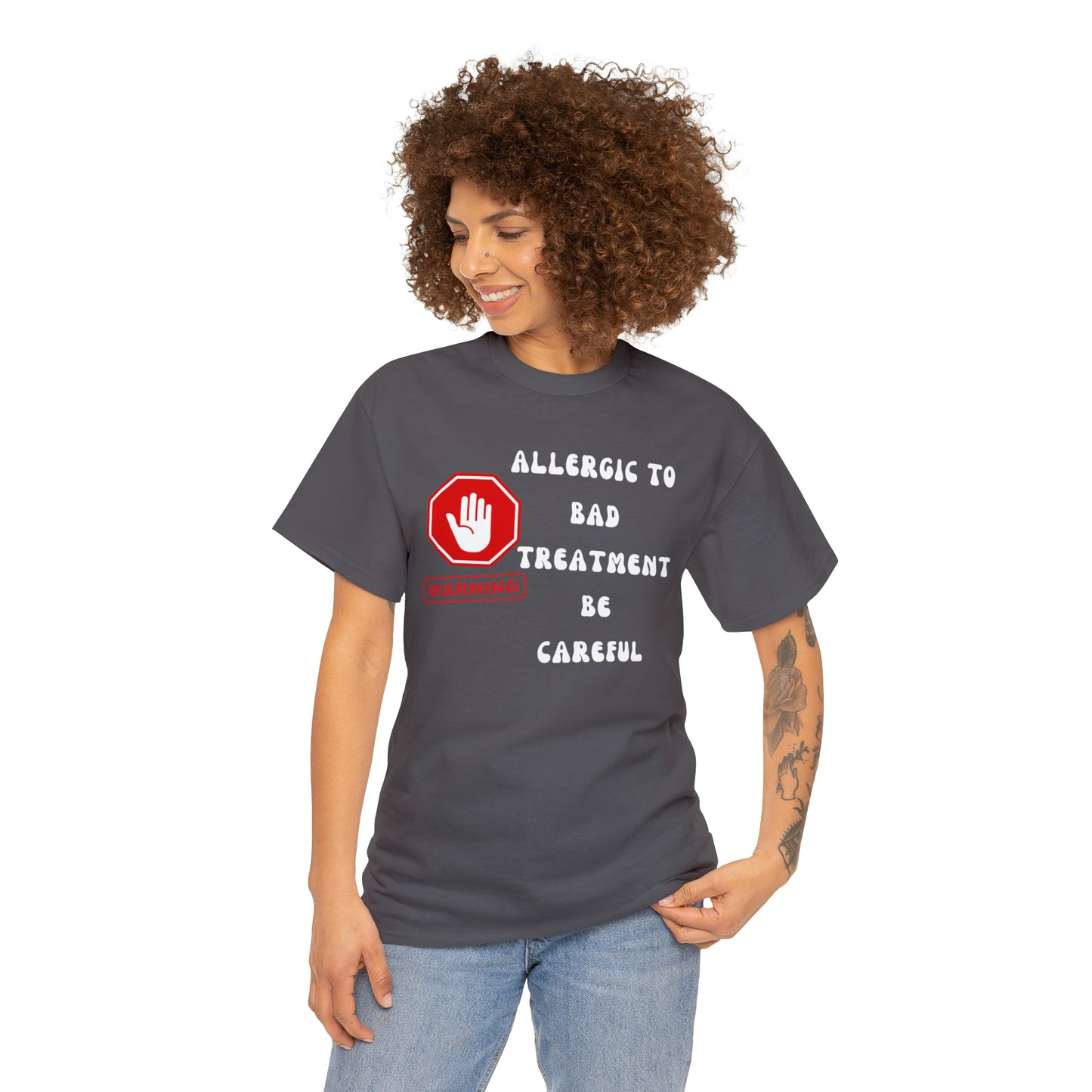 Warning, Unisex Heavy Cotton Tee