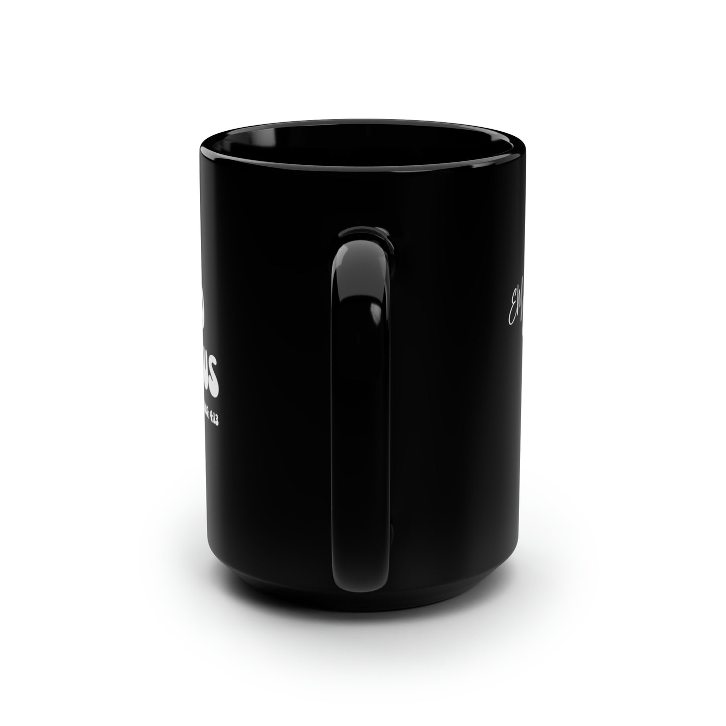 Christian Wear Black Mug, 15oz