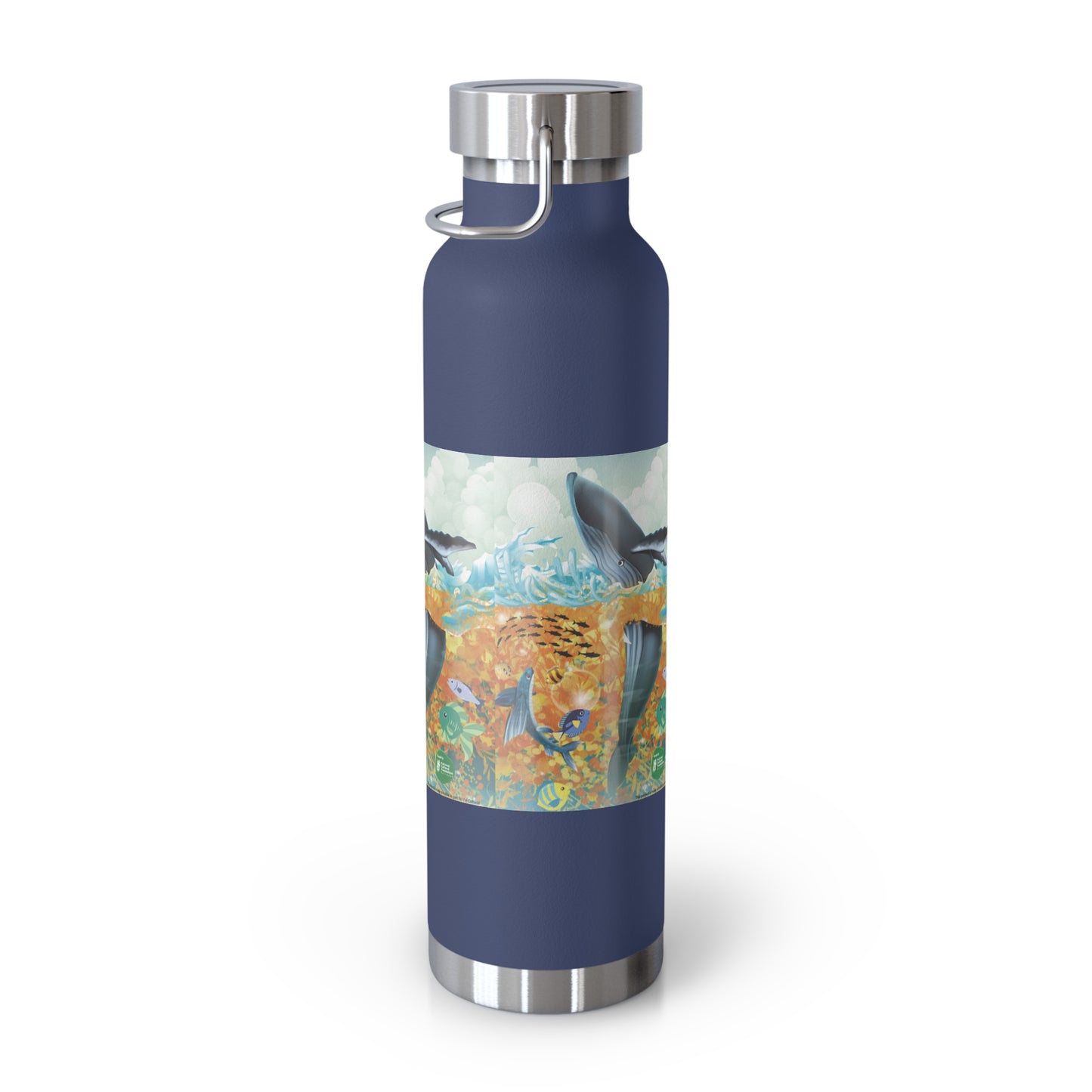 Finley the Flying Fish Copper Vacuum Insulated Bottle, 22oz