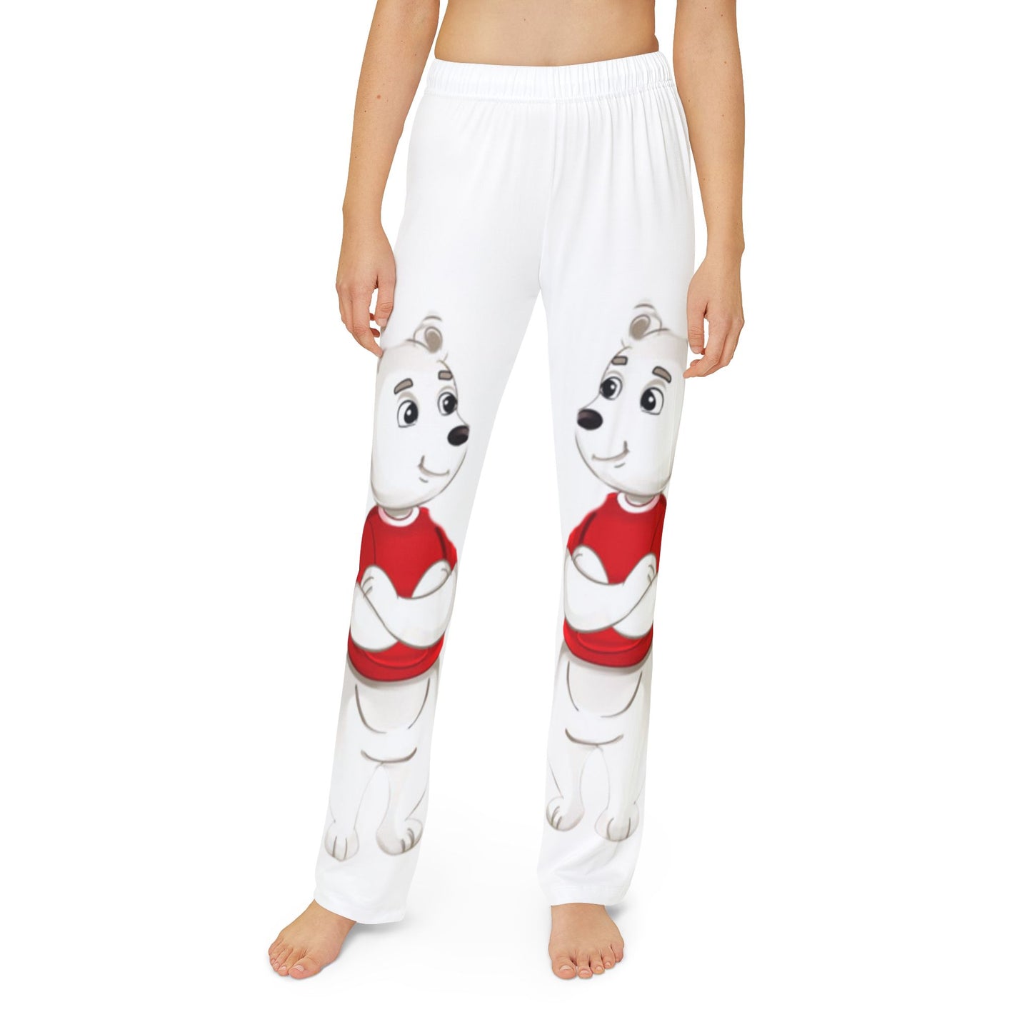 Poro the Polar Bear Kids Pajama Pants (AOP)