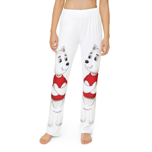 Poro the Polar Bear Kids Pajama Pants (AOP)