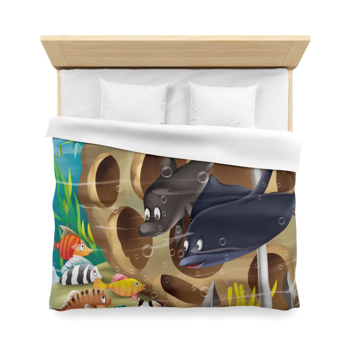 Finley The Flying Fish Microfiber Duvet Cover