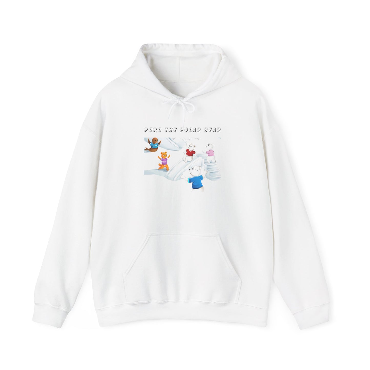 Poro the Polar Bear Unisex Heavy Blend™ Hooded Sweatshirt