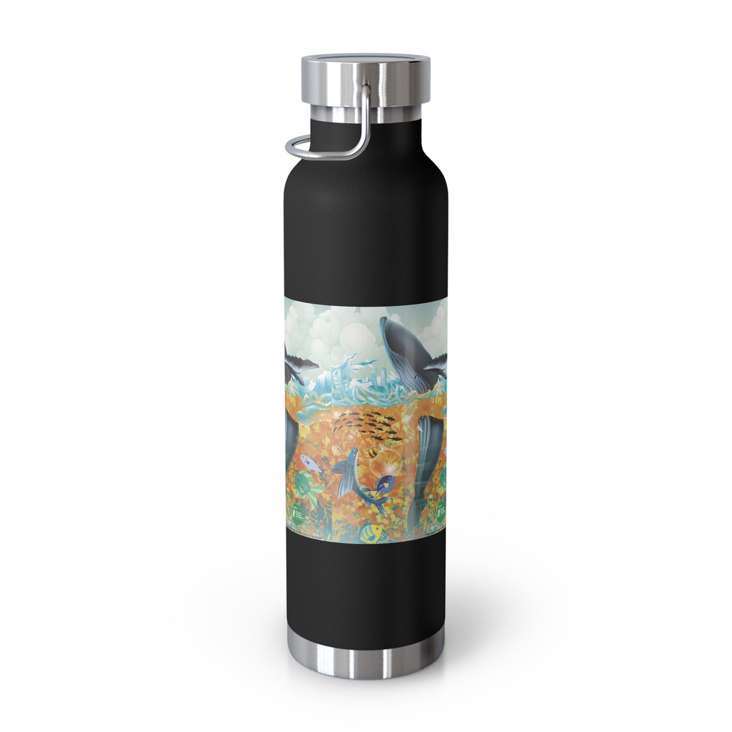 Finley the Flying Fish Copper Vacuum Insulated Bottle, 22oz