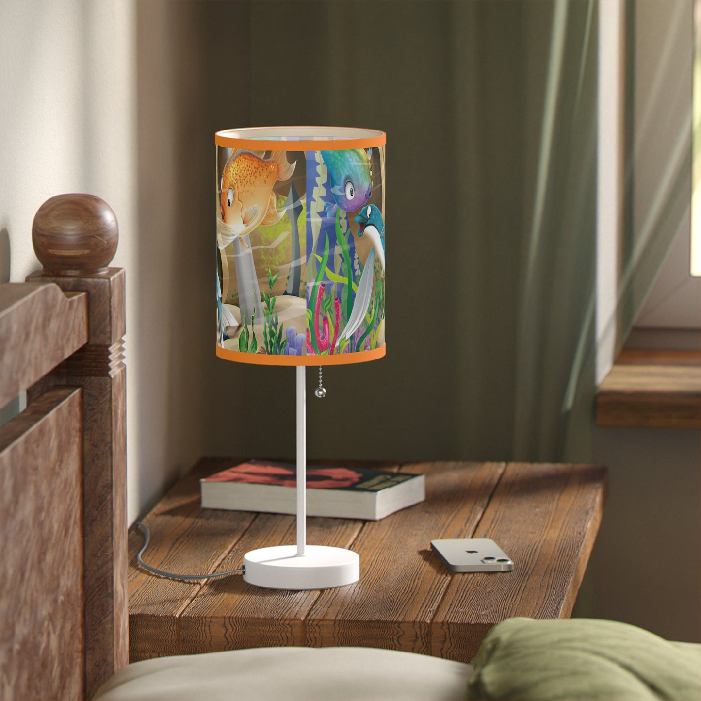 Finley The Flying Fish Lamp on a Stand, US|CA plug