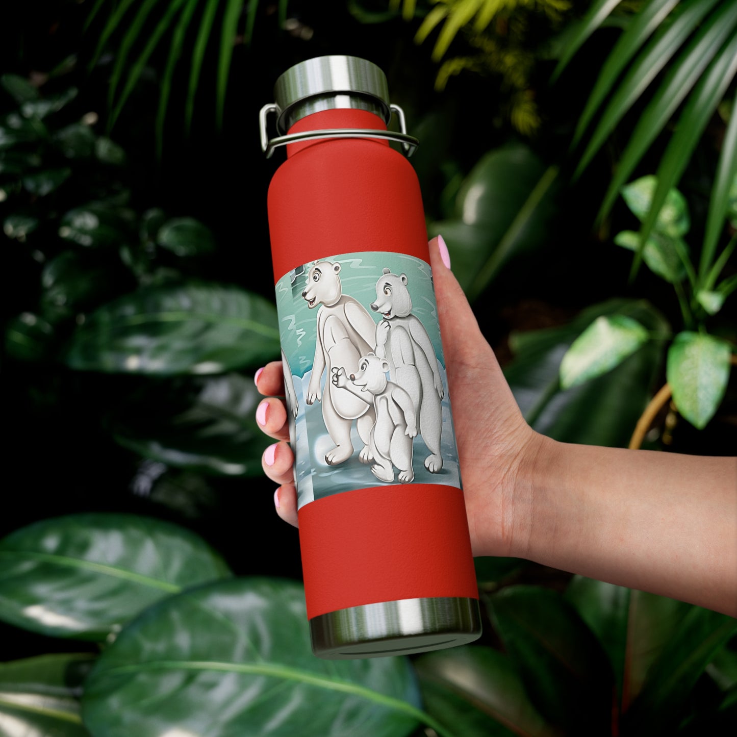 Poro the Polar Bear Copper Vacuum Insulated Bottle, 22oz