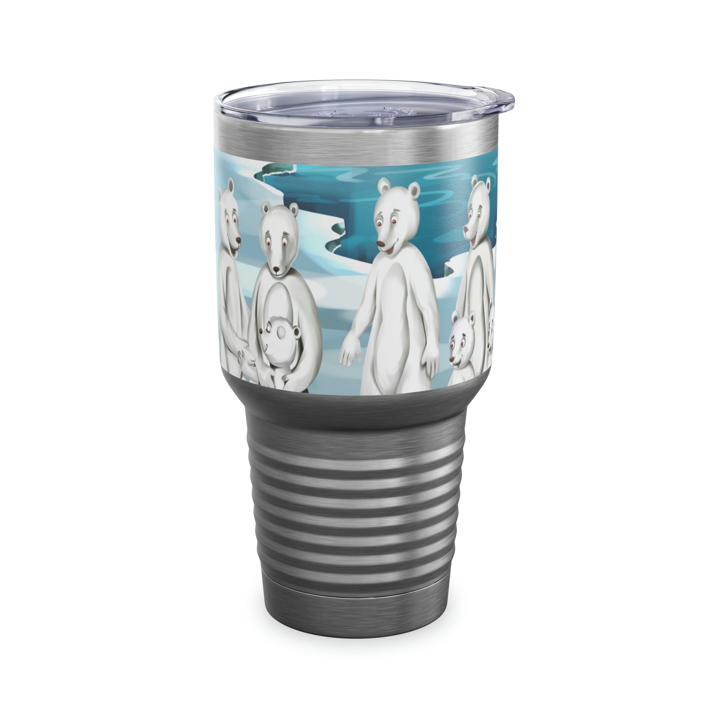 Poro The Polar Bear Ringneck Tumbler, 30oz