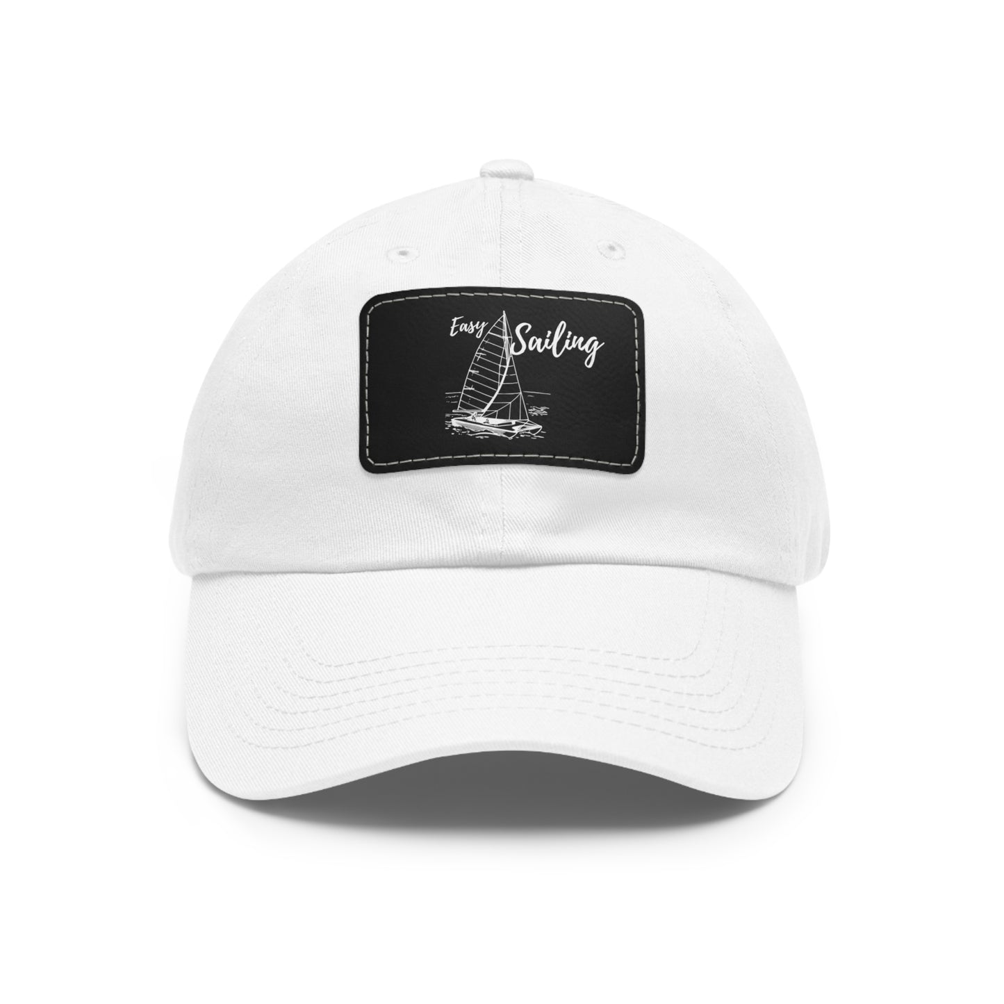 Sailing Dad Hat with Leather Patch (Rectangle)